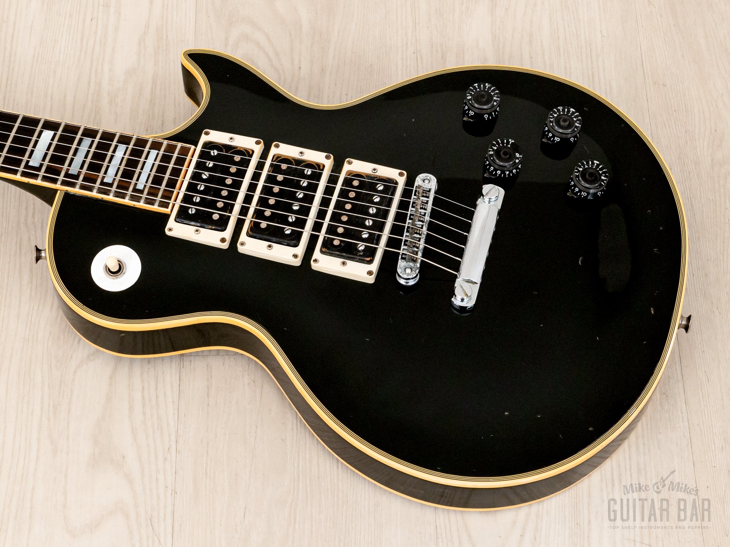1977 Greco EG800PB Vintage 3 Pickup Custom Black Beauty Frampton Phenix, Japan Fujigen