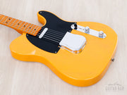 1999 Fender American Vintage 52 Telecaster Butterscotch, body side angle