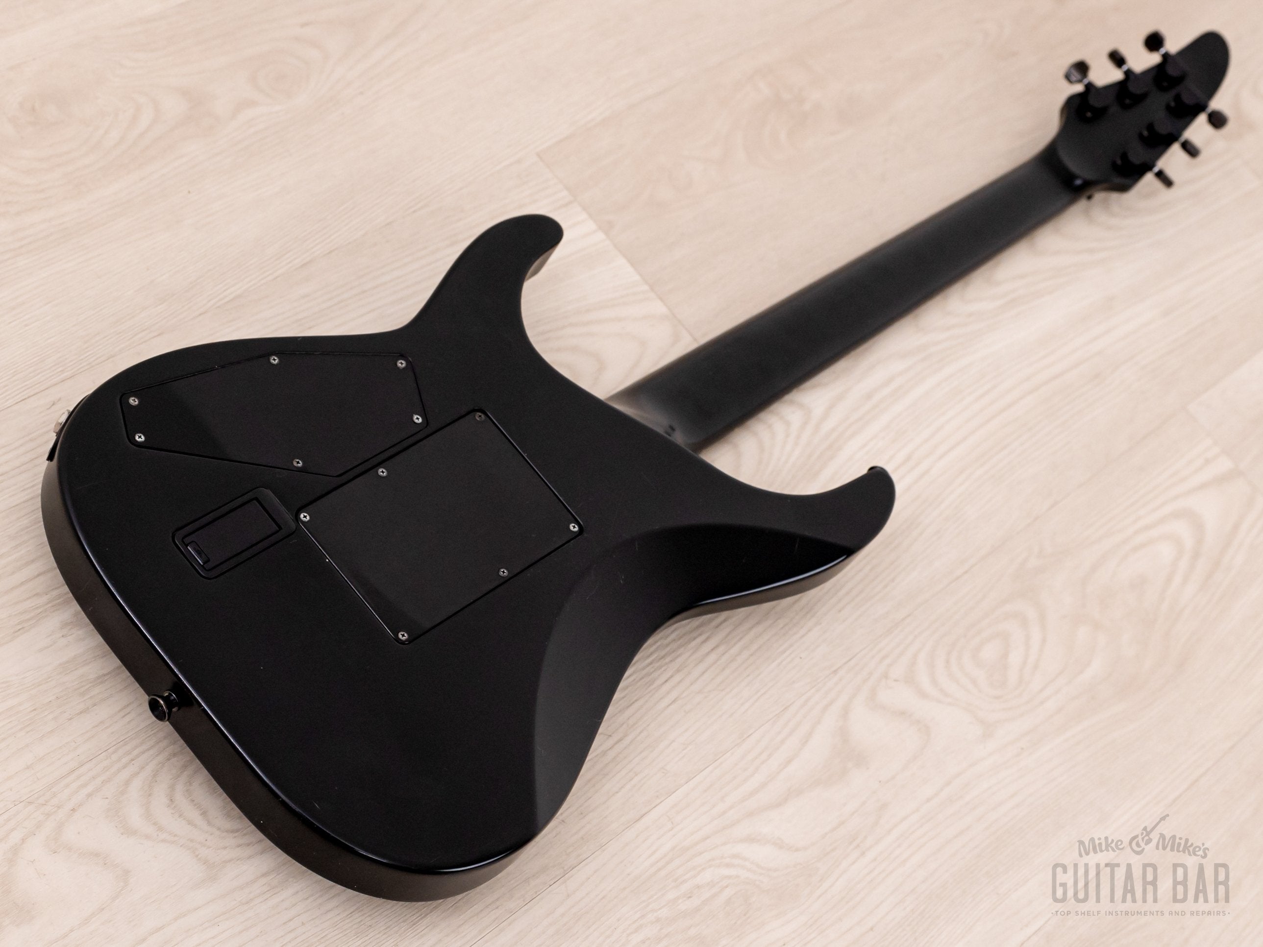 1995 ESP Custom Shop Horizon-Custom SSH Superstrat Black Satin w/ Floy