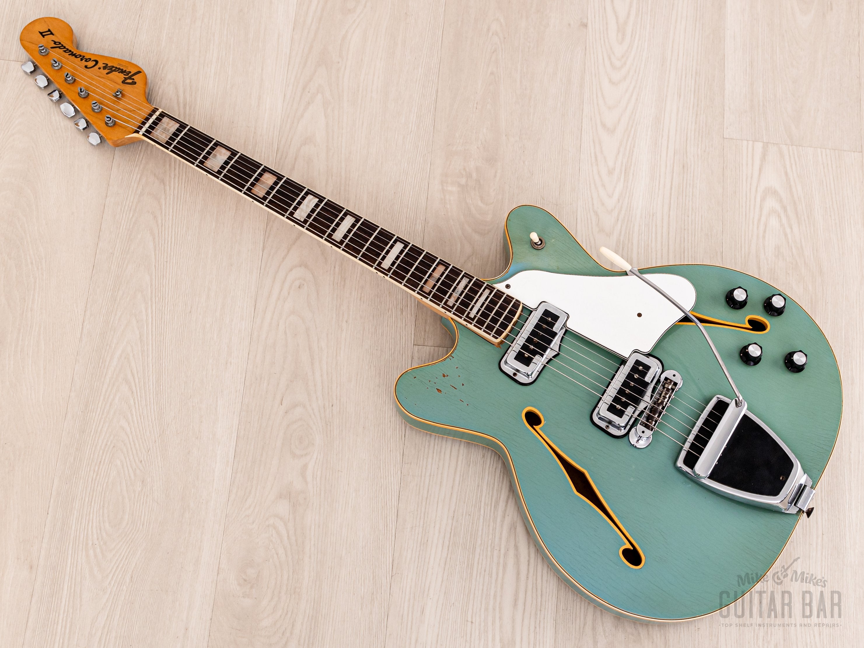 1971 Fender Coronado II Vintage Hollowbody Guitar Sonic Blue w/ Case