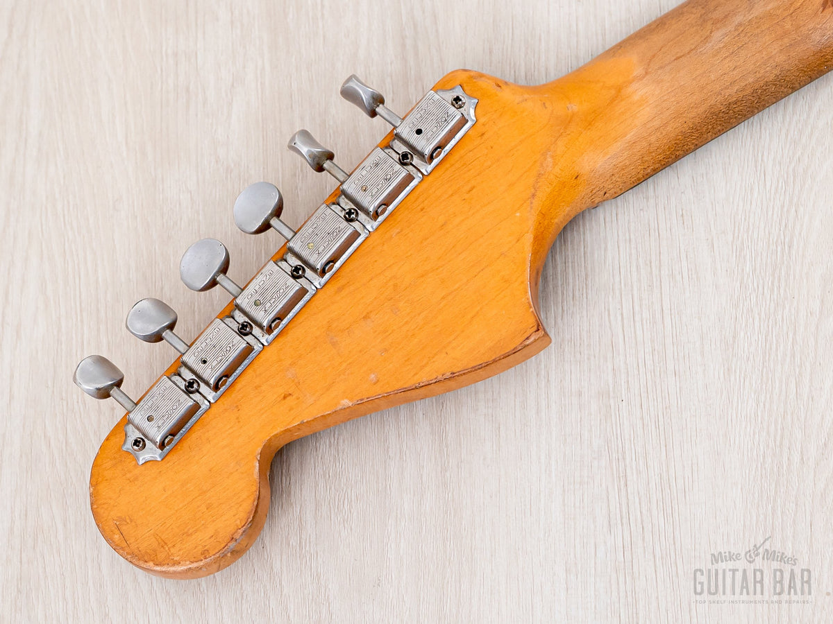 1965 Jazzmaster headstock back with Kluson Deluxe tuners