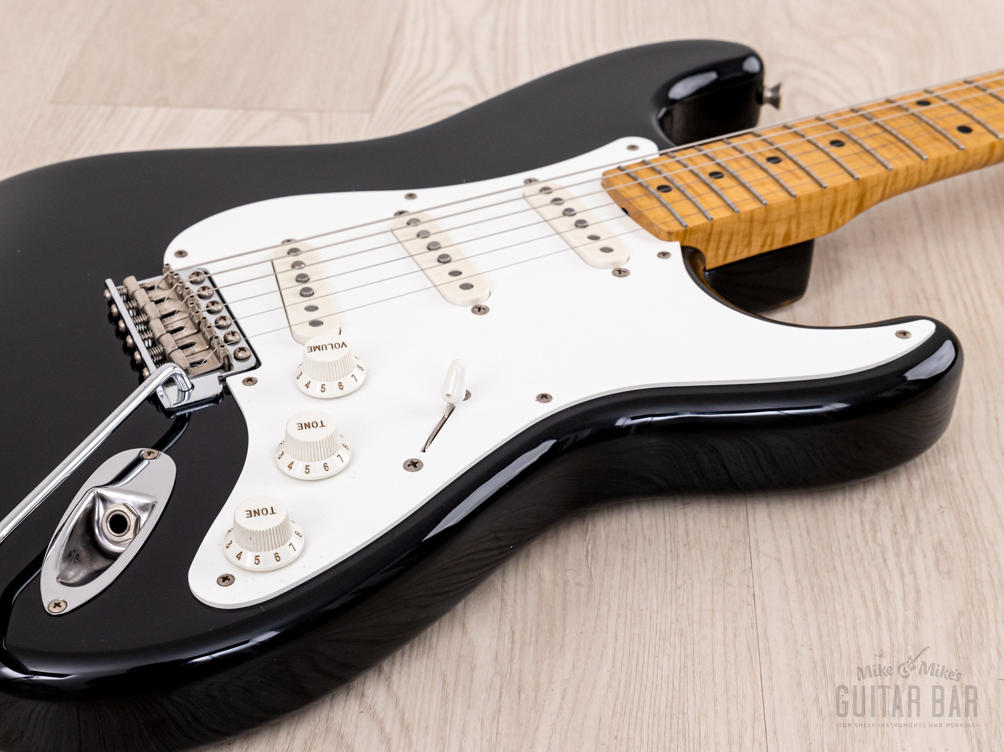 1994 Fender Stratocaster ‘57 Vintage Reissue 40th Anniversary ST57-65AS Foto Flame Black, Japan MIJ