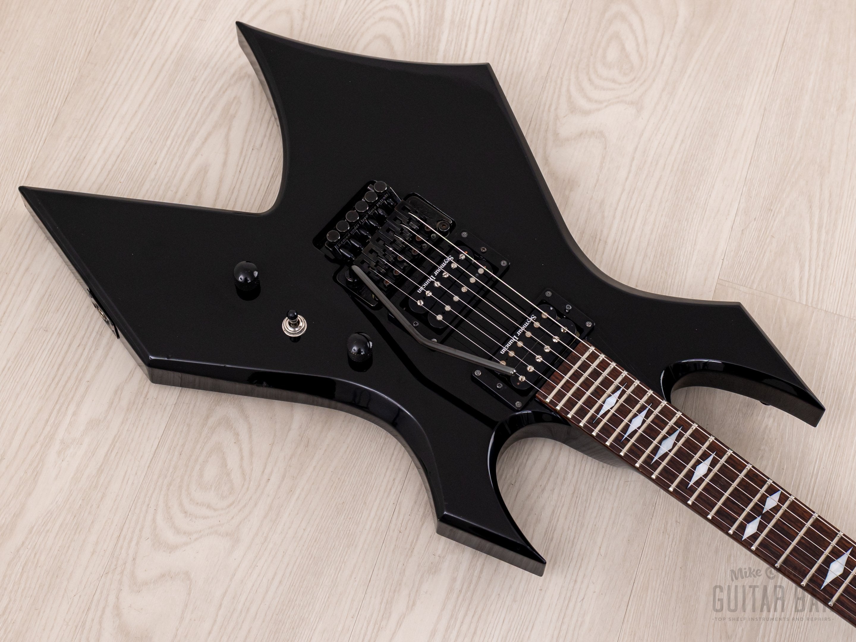 2008 BC Rich Japan Monster Series Warlock JM140 Set Neck Black w/ Seymour Duncan, Floyd Rose
