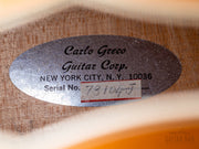Carlo Greco interior label with serial 78104-J
