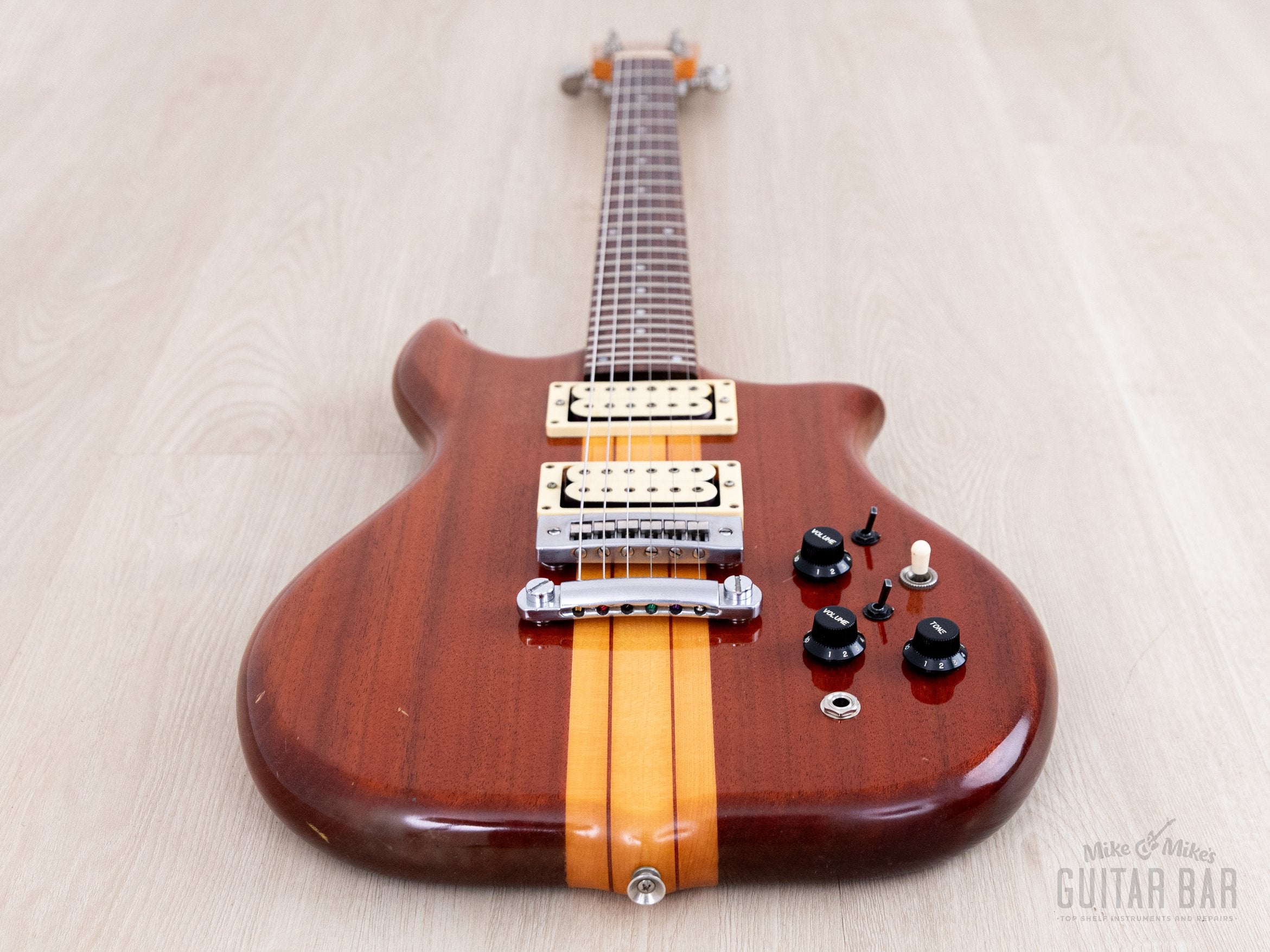 1979 Kawai F-1 Jr Vintage Neck Through Electric Guitar, Stainless Stee