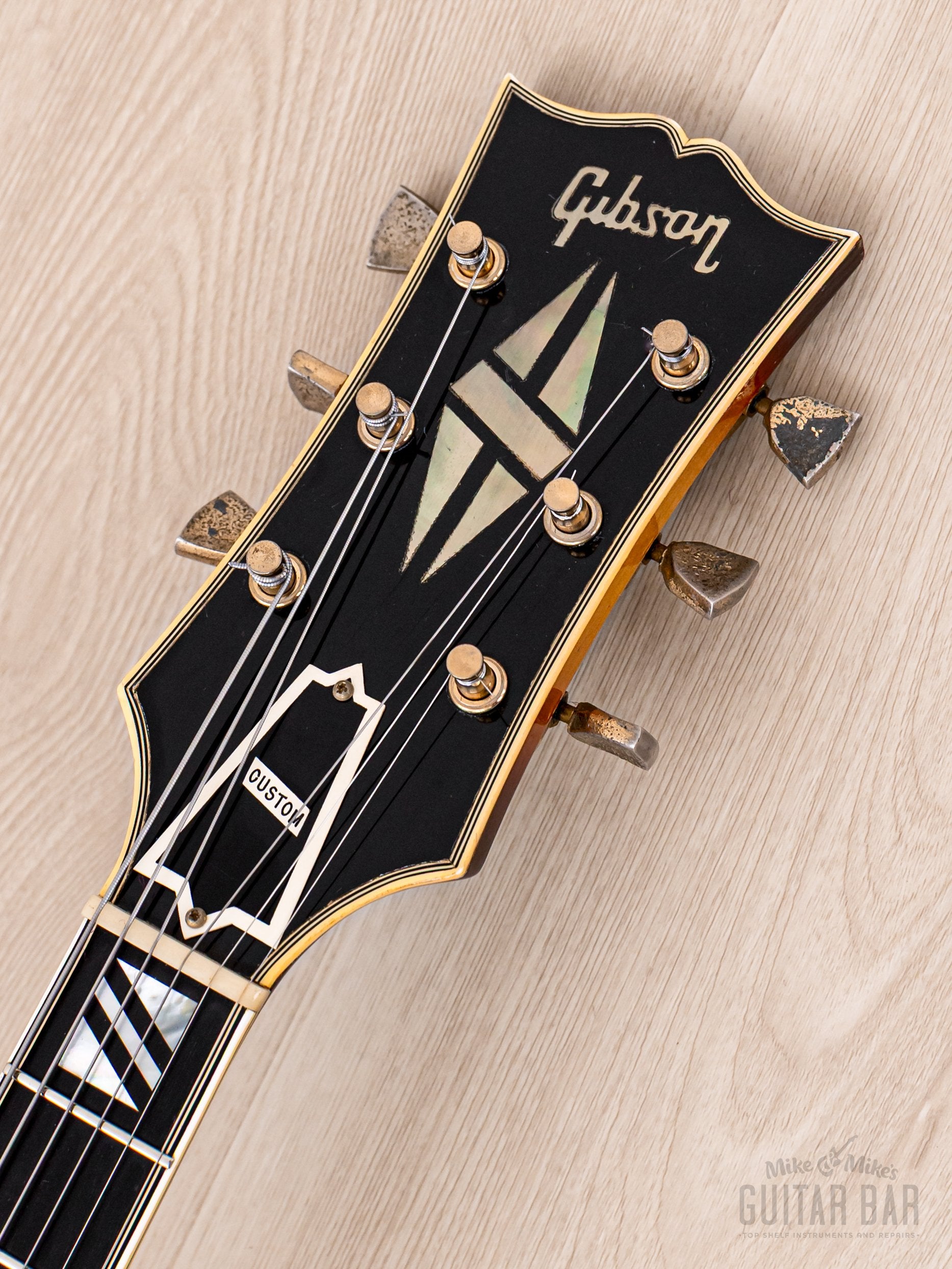 1970 Gibson Super 400 CES Vintage Archtop Electric Guitar Sunburst w/ T Tops, 1 11/16