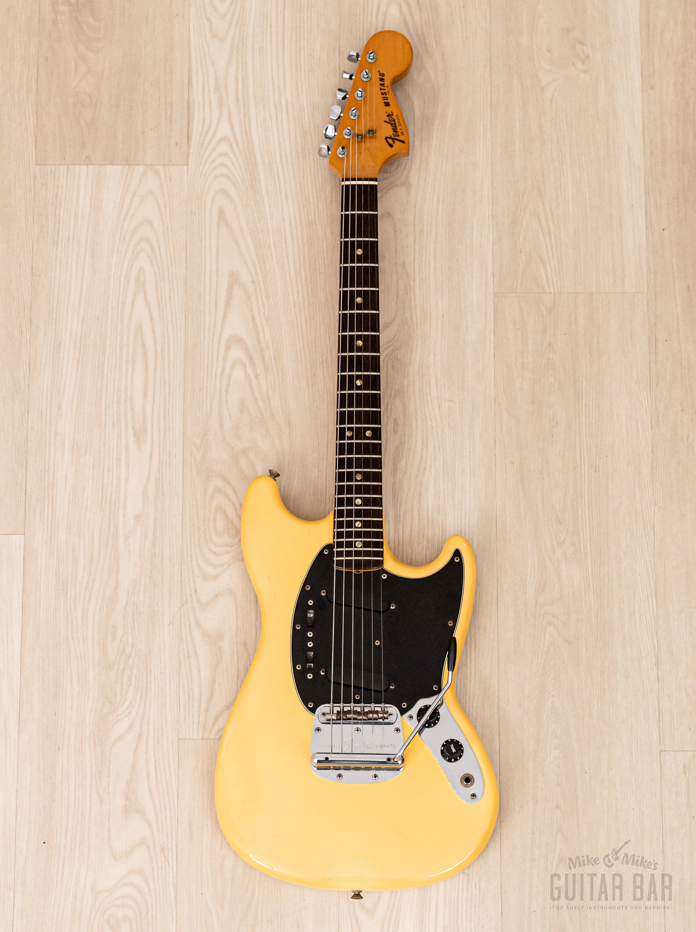 1978 Fender Mustang Vintage Electric Guitar Olympic White 100% Original w/ Case