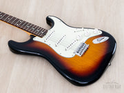 2024 Fender Stratocaster XII 12-string Sunburst, body angled view, bass side