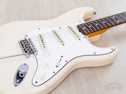 Body close-up with Fullerton single coils and controls