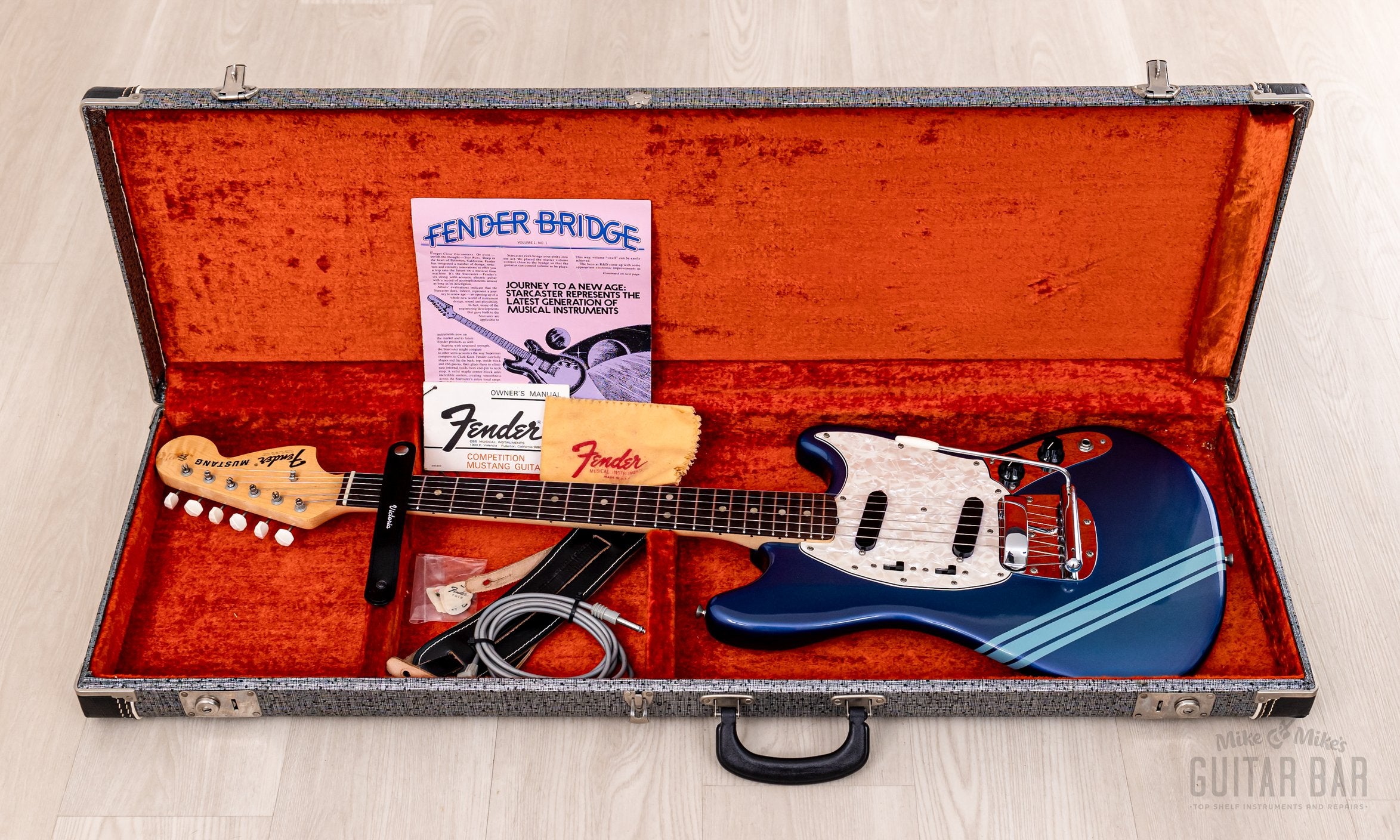 1972 Fender Competition Mustang Competition Burgundy, Collector-Grade