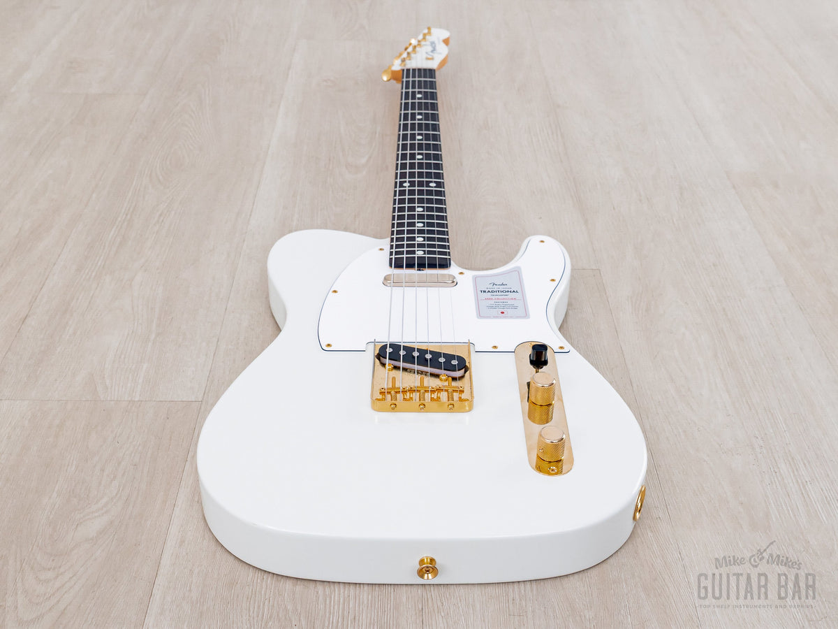2025 Fender Traditional II 60s Telecaster White Pearl, full front angled view