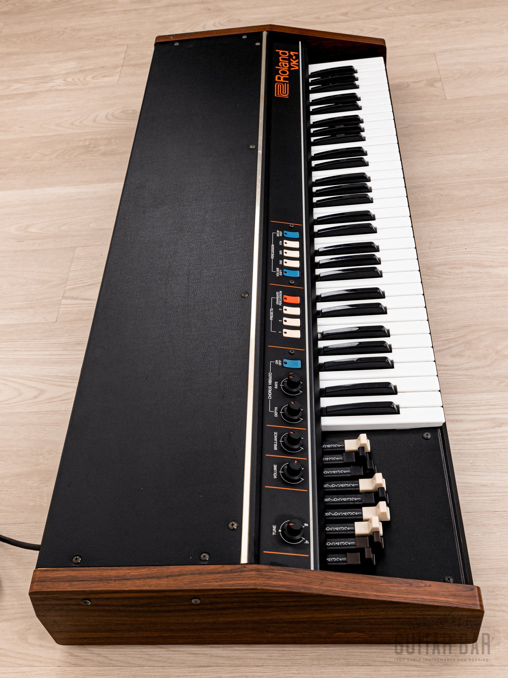 1970s Roland VK-1 Vintage Analog Drawbar Organ, Clean & Serviced w/ Ca