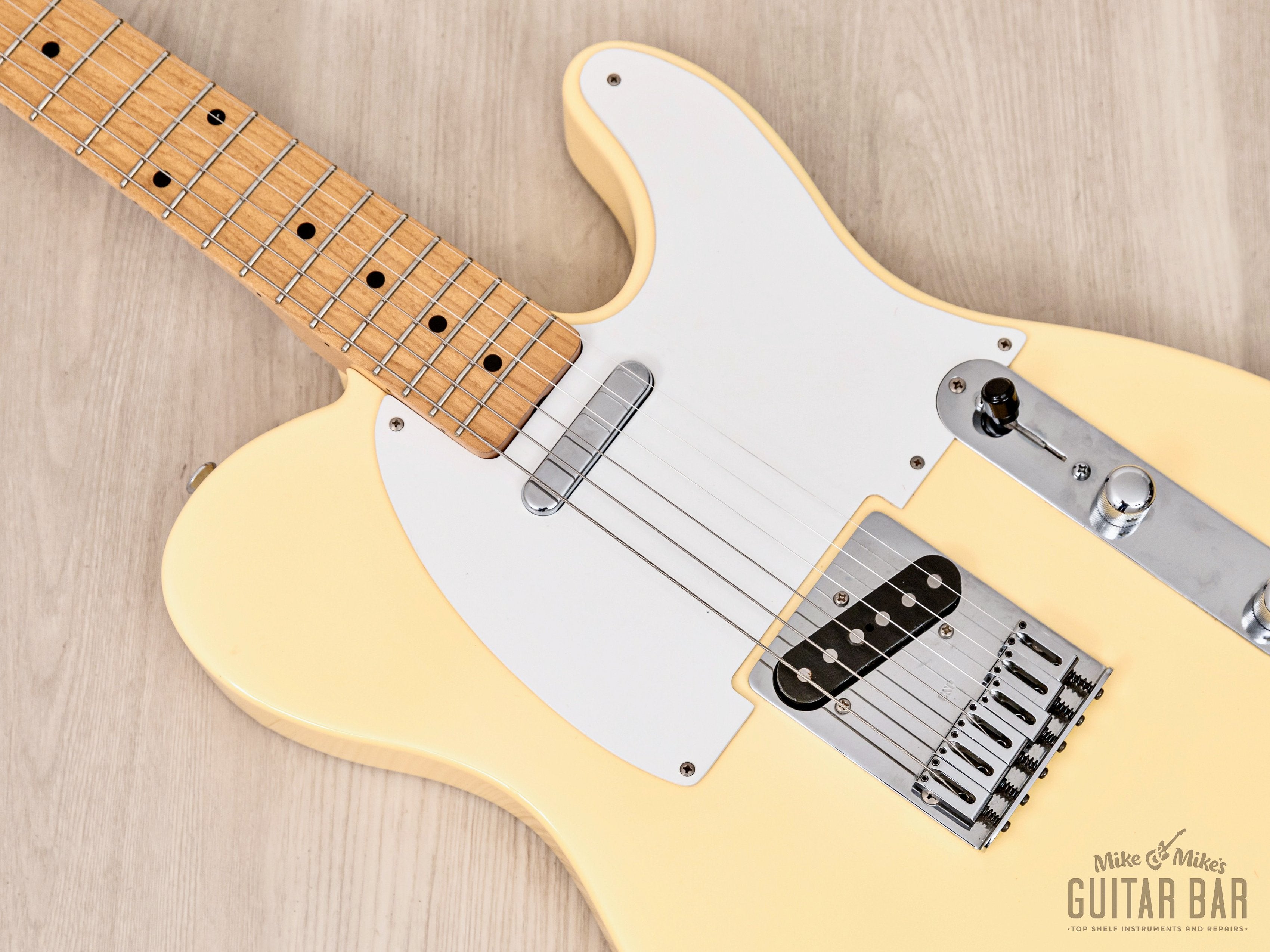 1988 ESP 400 Series Model T-454 T-Style Vintage Guitar Olympic White, Near-Mint w/ Case
