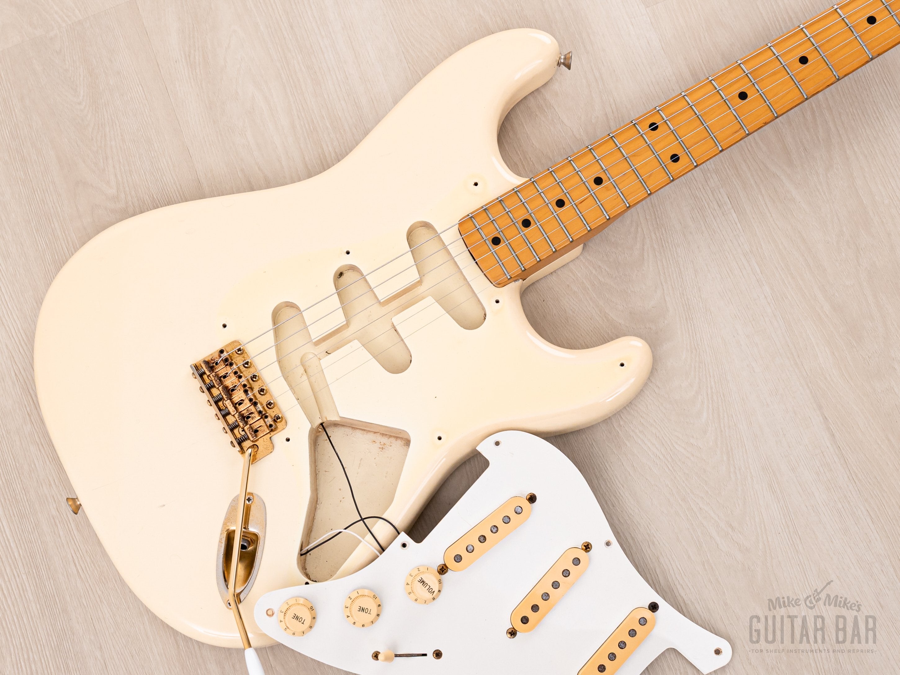 1990 Fender Stratocaster '57 Vintage Reissue ST57-65G Mary Kaye-Style w/ Gold Hardware, Japan MIJ Fujigen