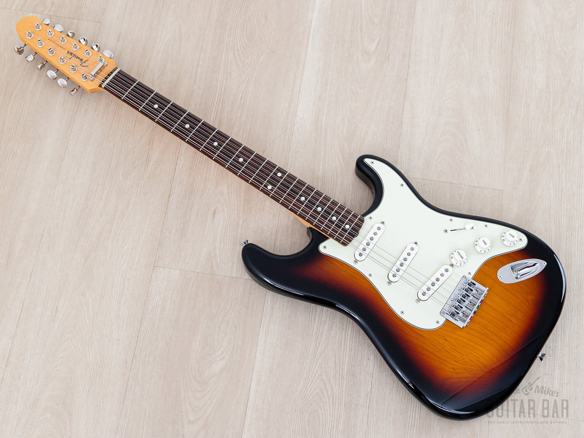 2024 Fender Stratocaster XII 12-string Sunburst, front angled full view