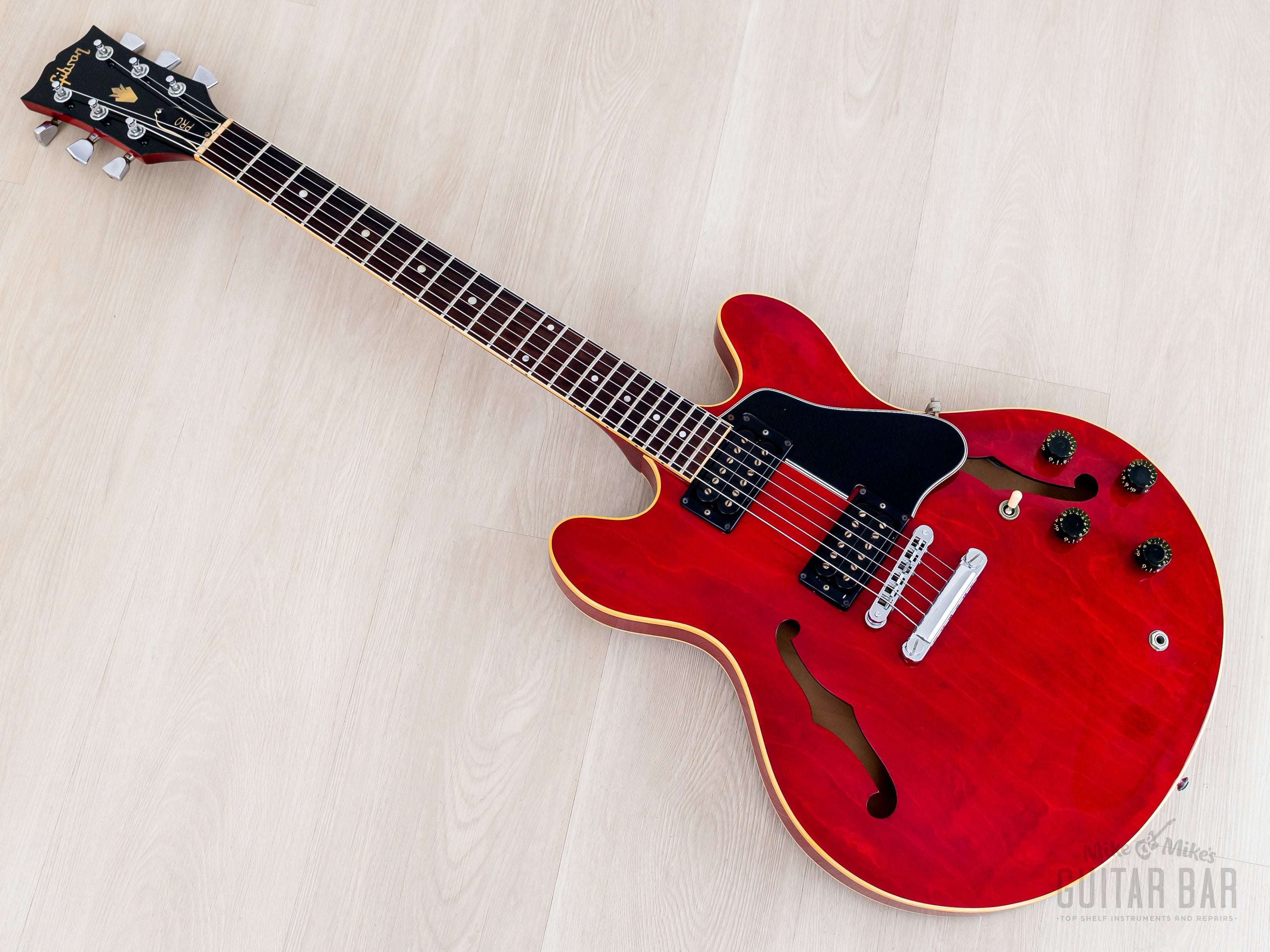 軽量 GIBSON ES-335 1979-1980 1980 Gibson ES-335 Pro Vintage Guitar Cherry, 100% Original w/ Dirty F