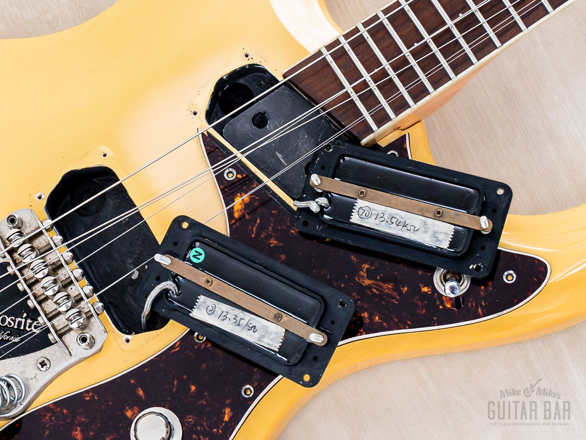 Mosrite '65 PW #60 both pickups lifted
