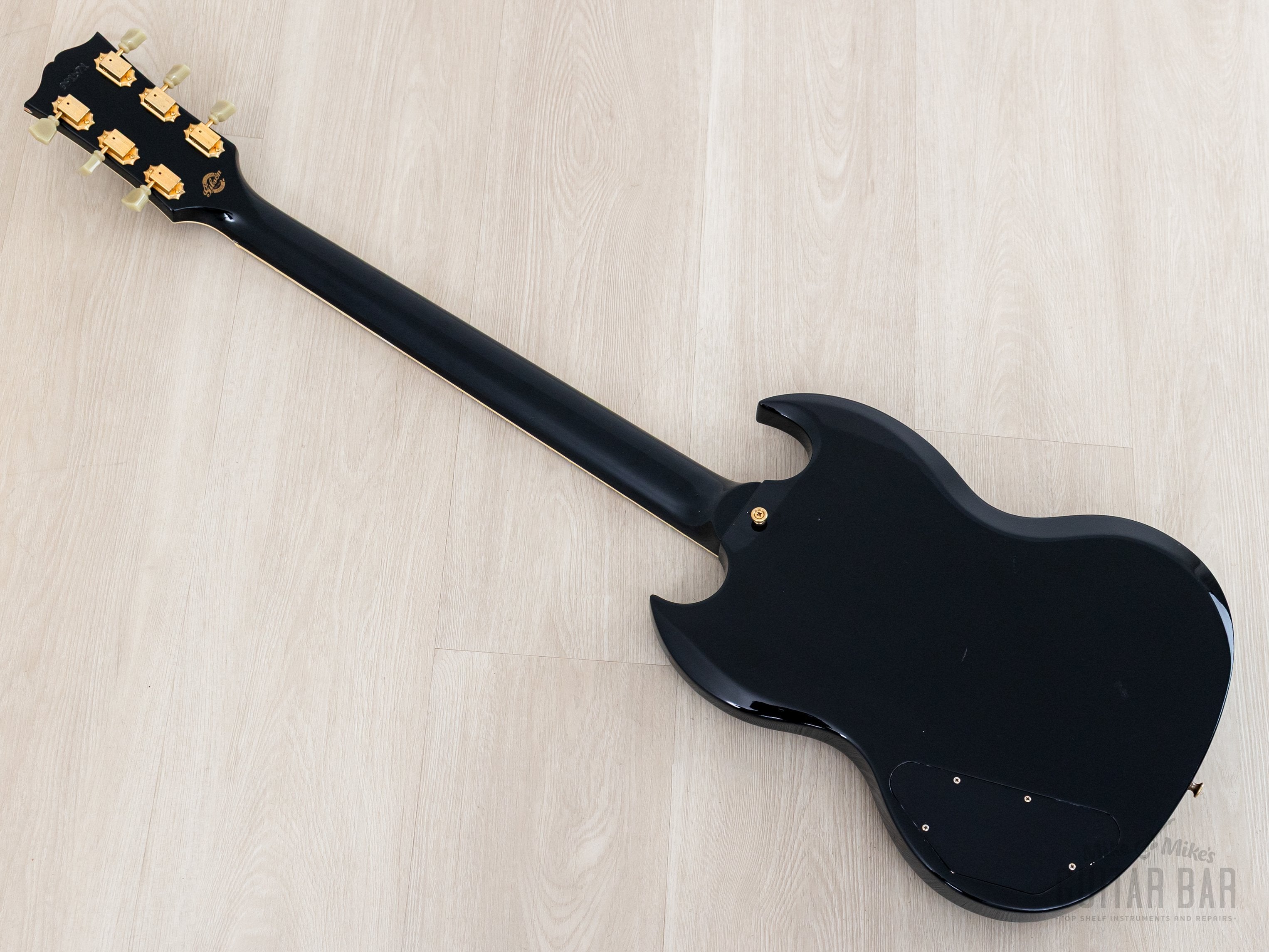 1999 Gibson Custom Shop 1961 Les Paul SG Custom Ebony 3 Pickup w/ 57 C