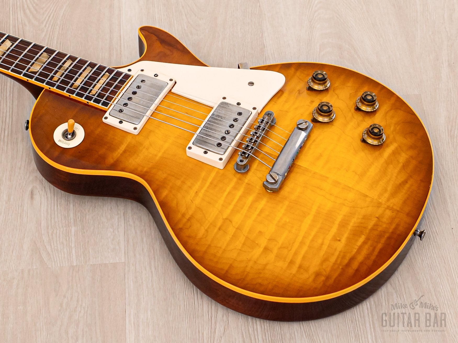 2022 Tom Bartlett 1959 Les Paul Standard ‘Burst Replica Amber Sunburst w/ Brazilian Board, Dave Stephens PAFs, Case