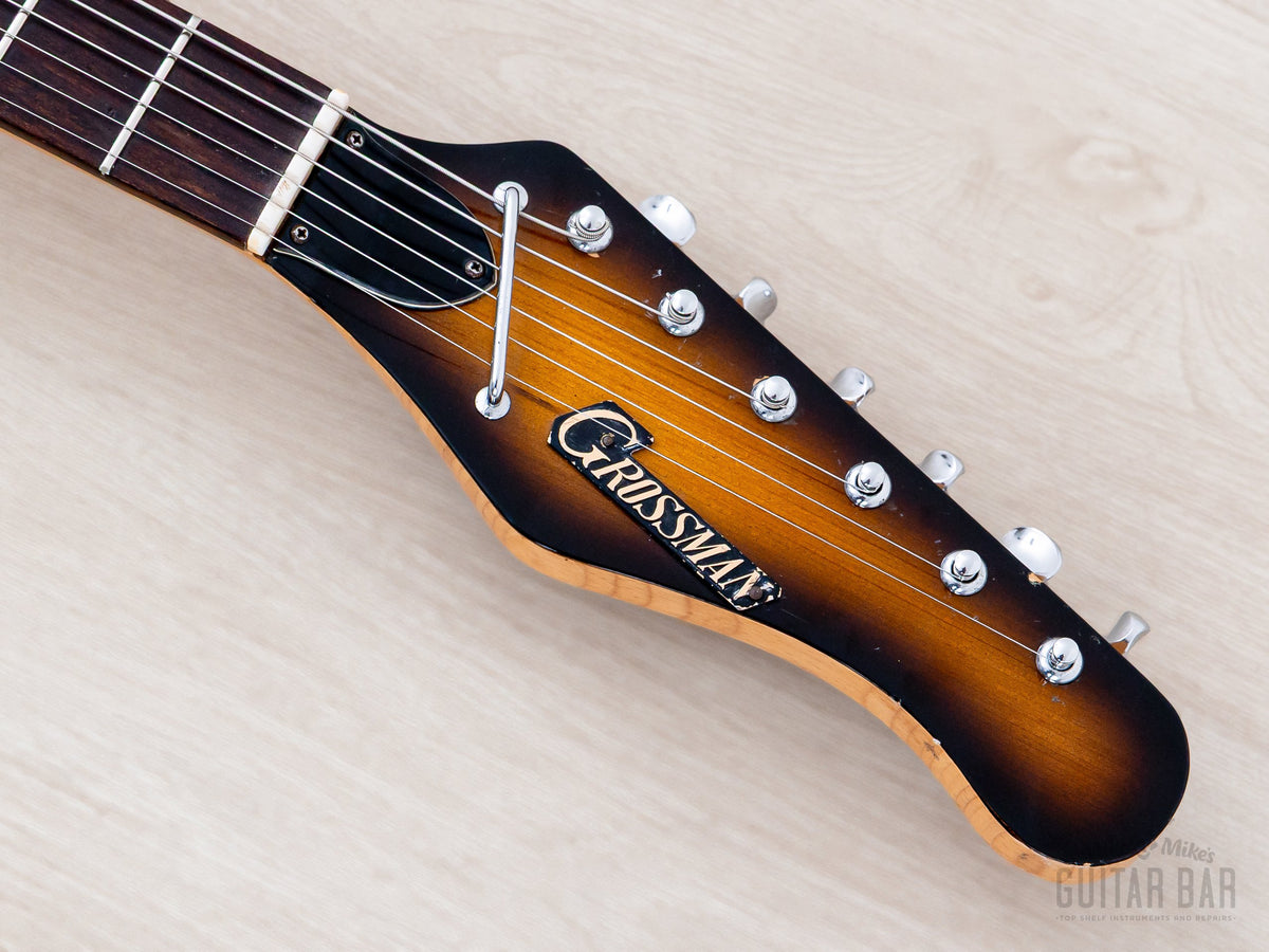 Grossman headstock front with logo