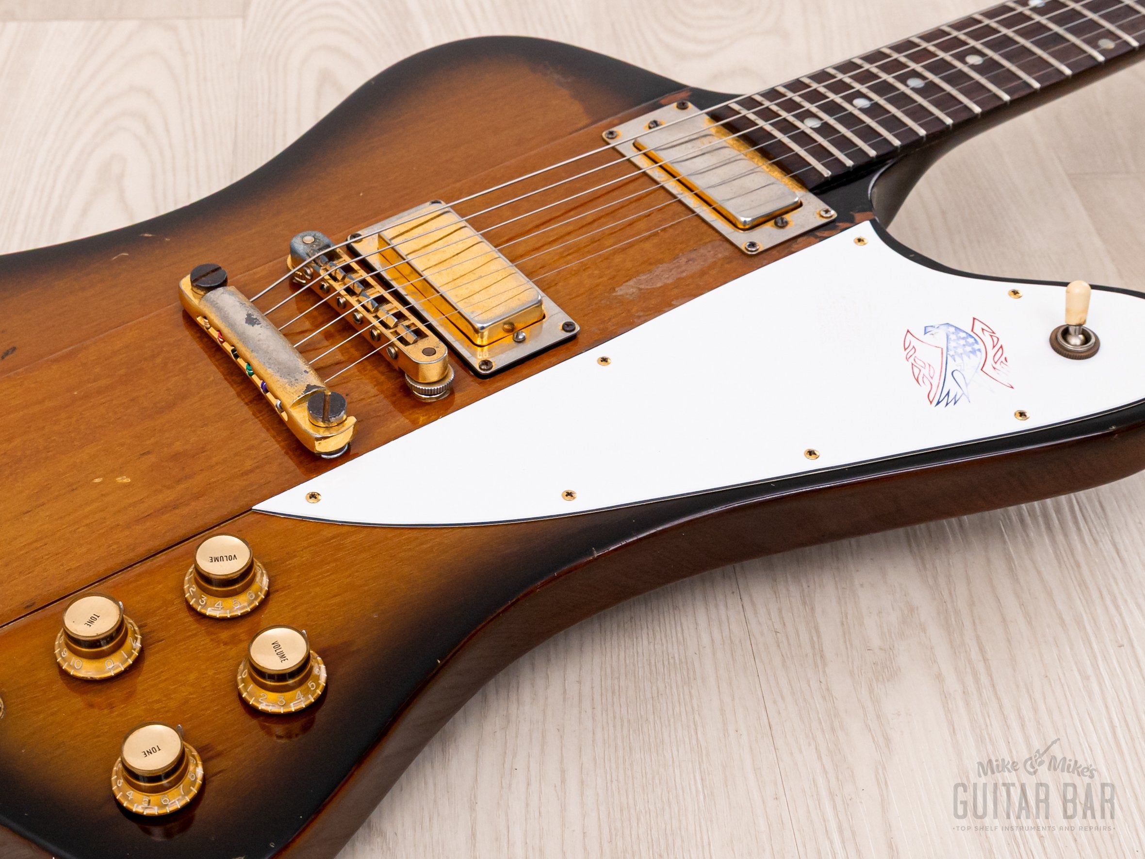 1976 Gibson Firebird V Bicentennial Limited Edition Vintage Guitar Non-Reverse Body w/ Case