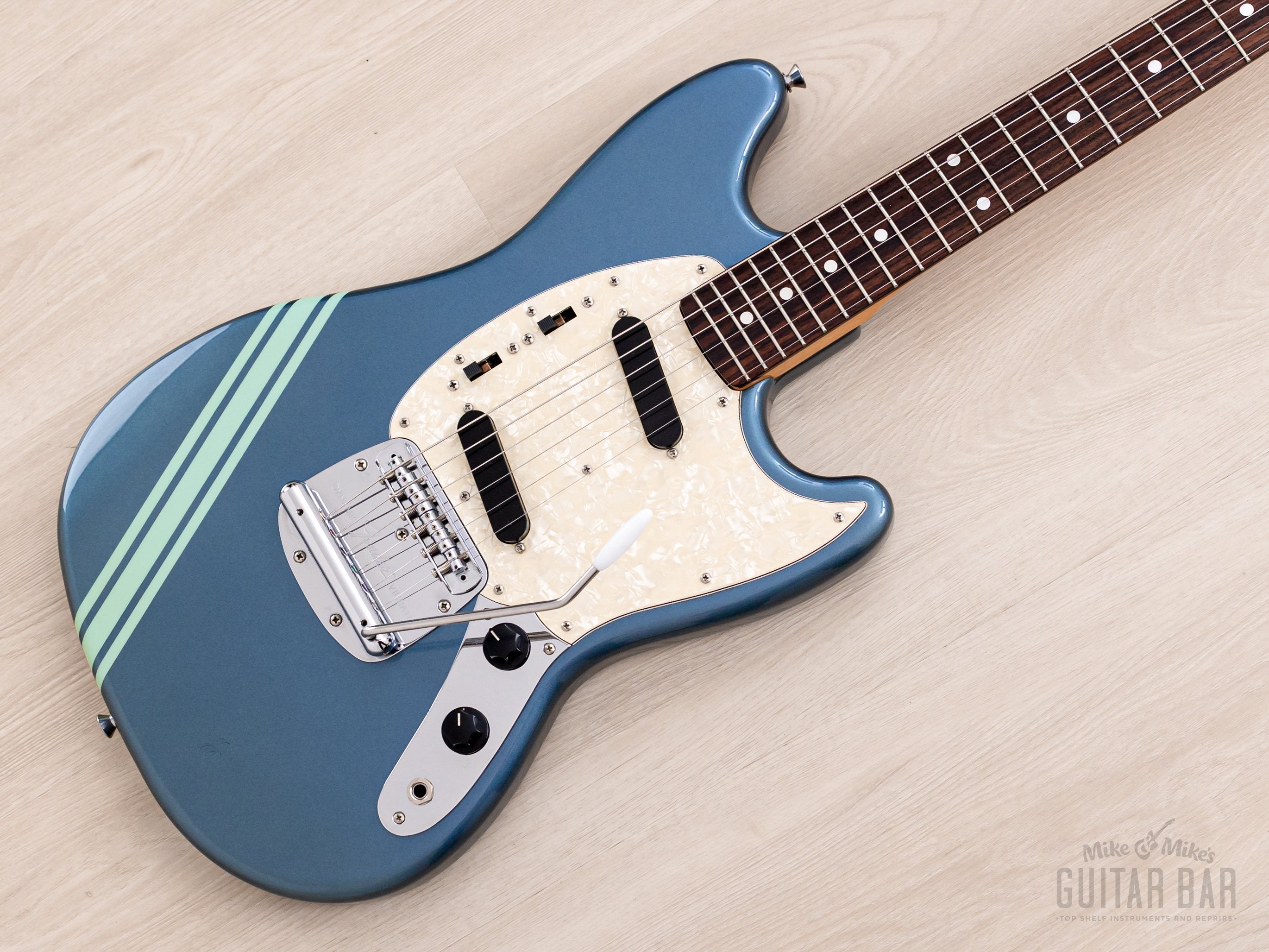 2008 Fender Mustang '73 Vintage Reissue MG73-CO Competition Burgundy (Blue) + Headstock, Cobain-Spec, Japan CIJ