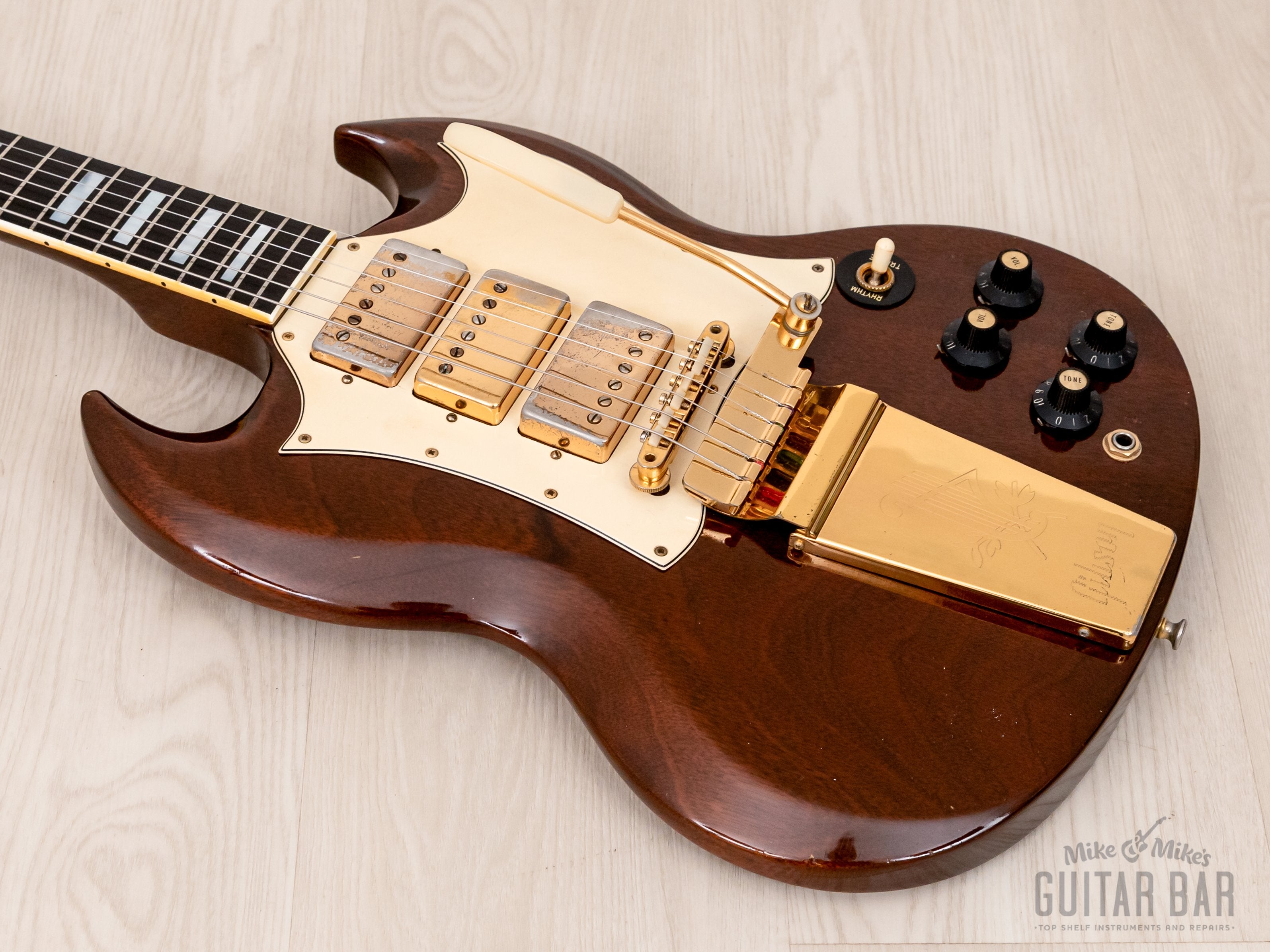1969 Gibson SG Custom Vintage Guitar Walnut, 100% Original w/ Pat # T-Tops & Case, Jim Root-Owned
