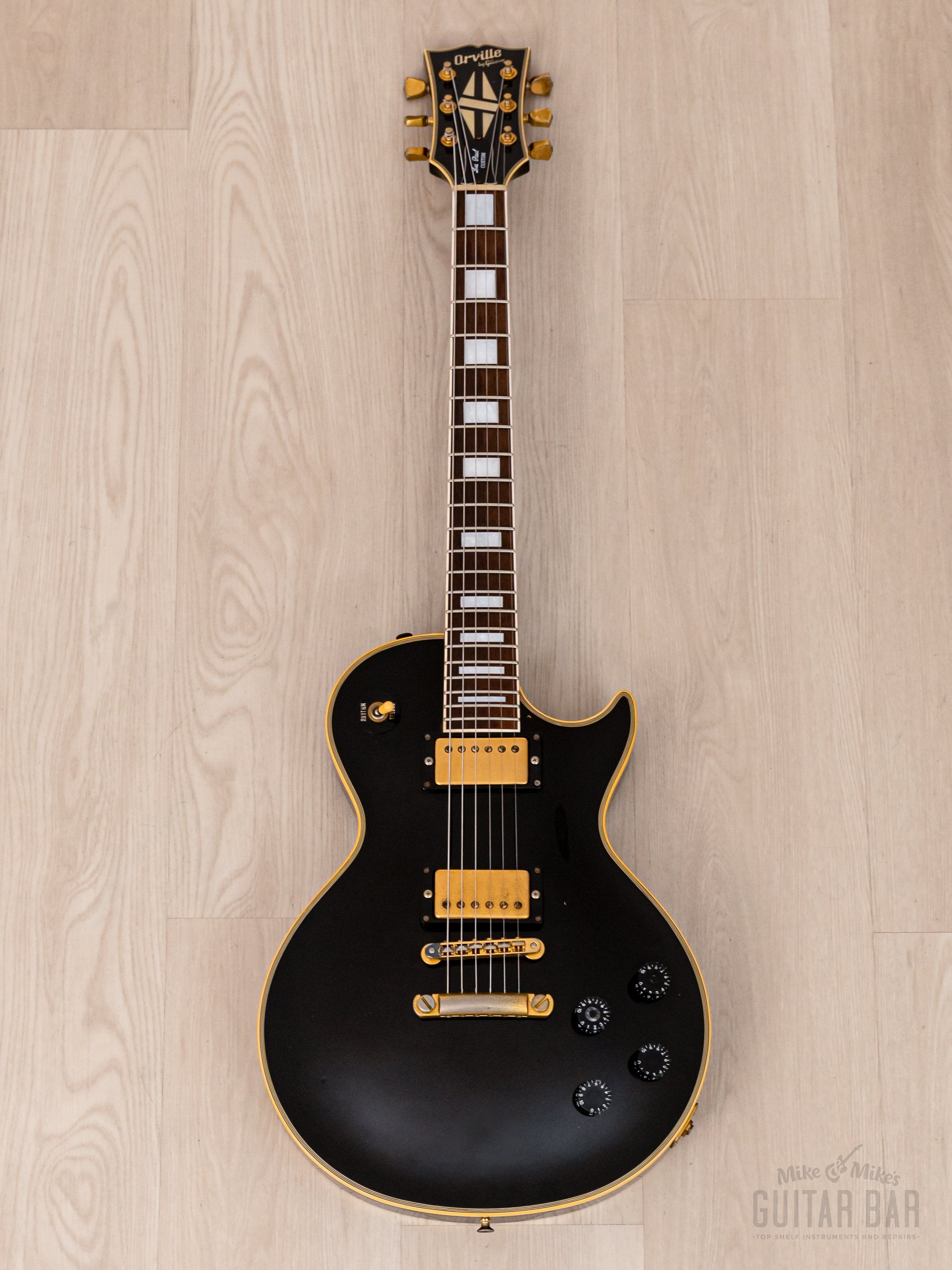 1989 Orville by Gibson Les Paul Custom LPC-EB Black Beauty w/ USA Bill Lawrence Humbuckers