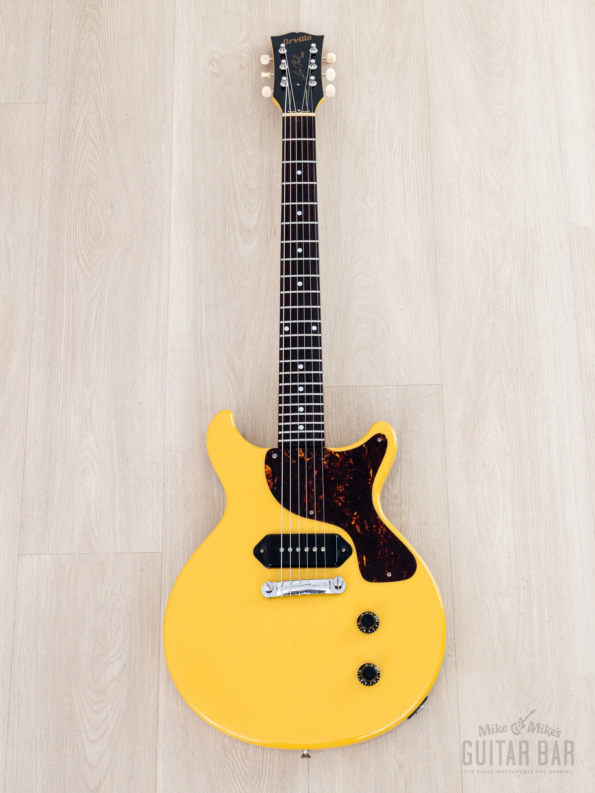1994 Orville Les Paul Junior Double Cut LPJ-D65 TV Yellow, Japan Fujig