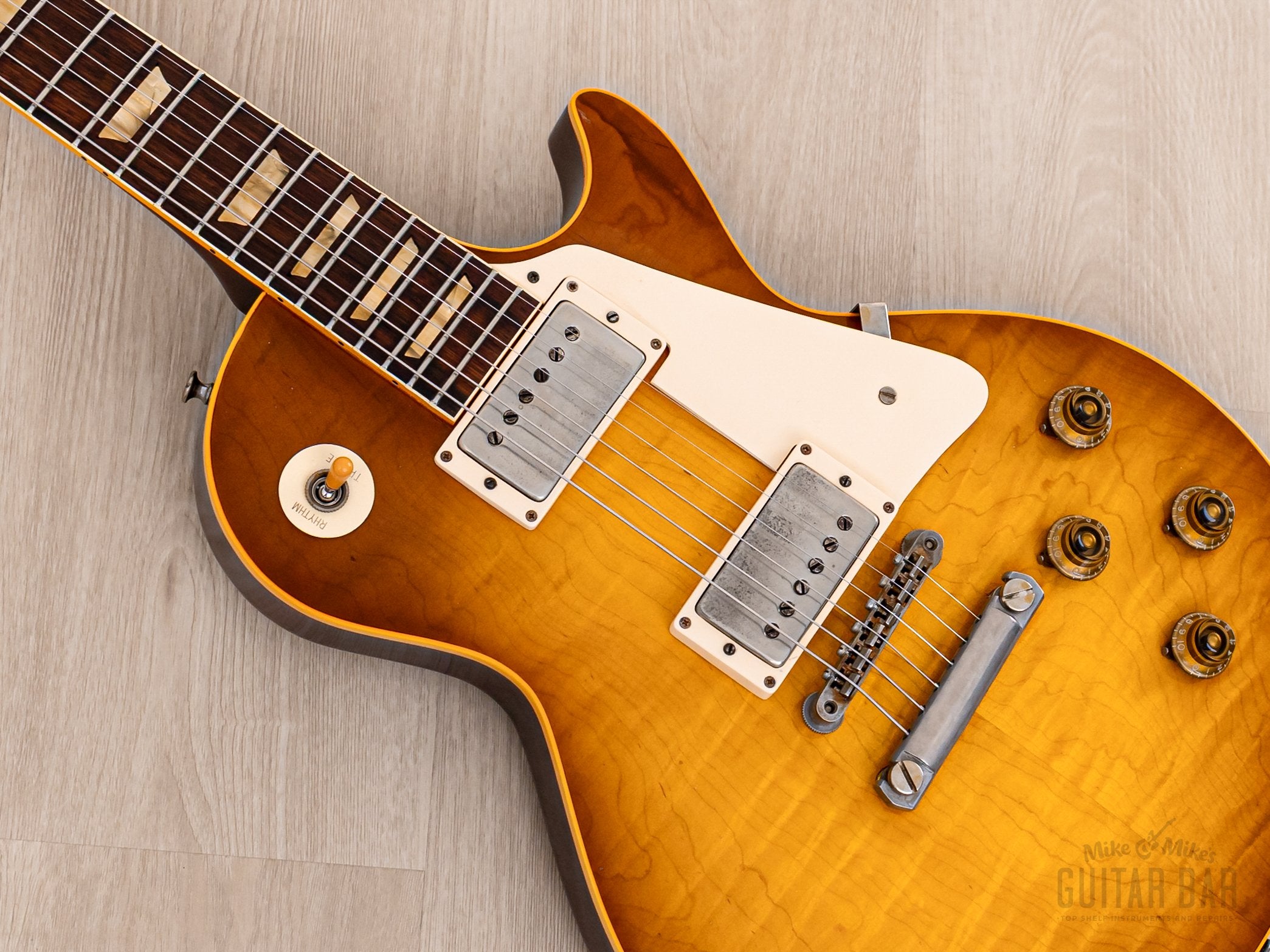 2022 Tom Bartlett 1959 Les Paul Standard ‘Burst Replica Amber Sunburst w/ Brazilian Board, Dave Stephens PAFs, Case