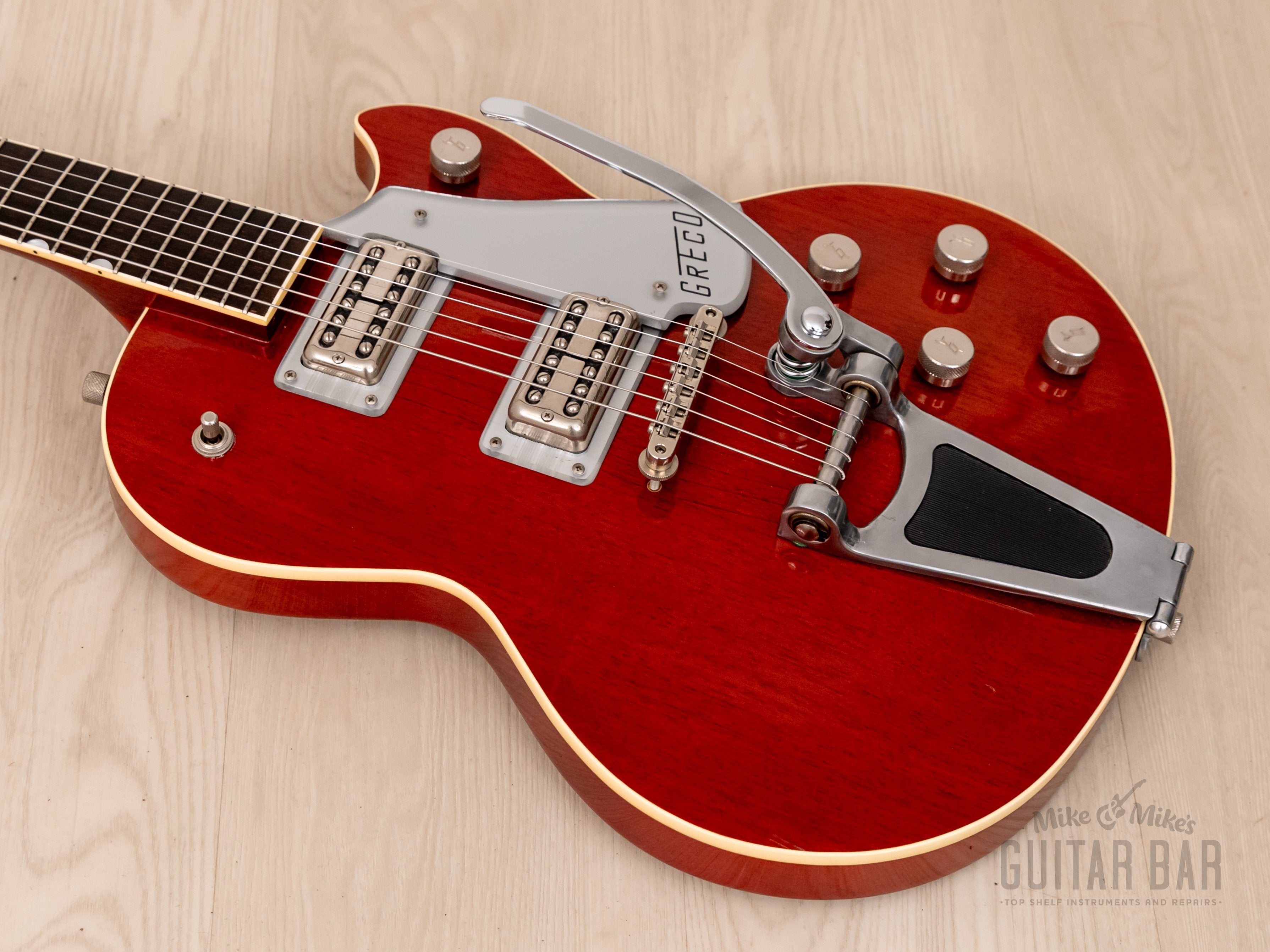 1988 Greco RJ-85 Roc Jet Vintage Guitar Cherry Red, Japan Fujigen