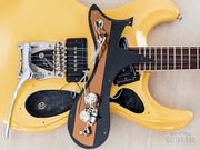 Mosrite '65 PW #60 pickguard flipped, showing the wiring and pots