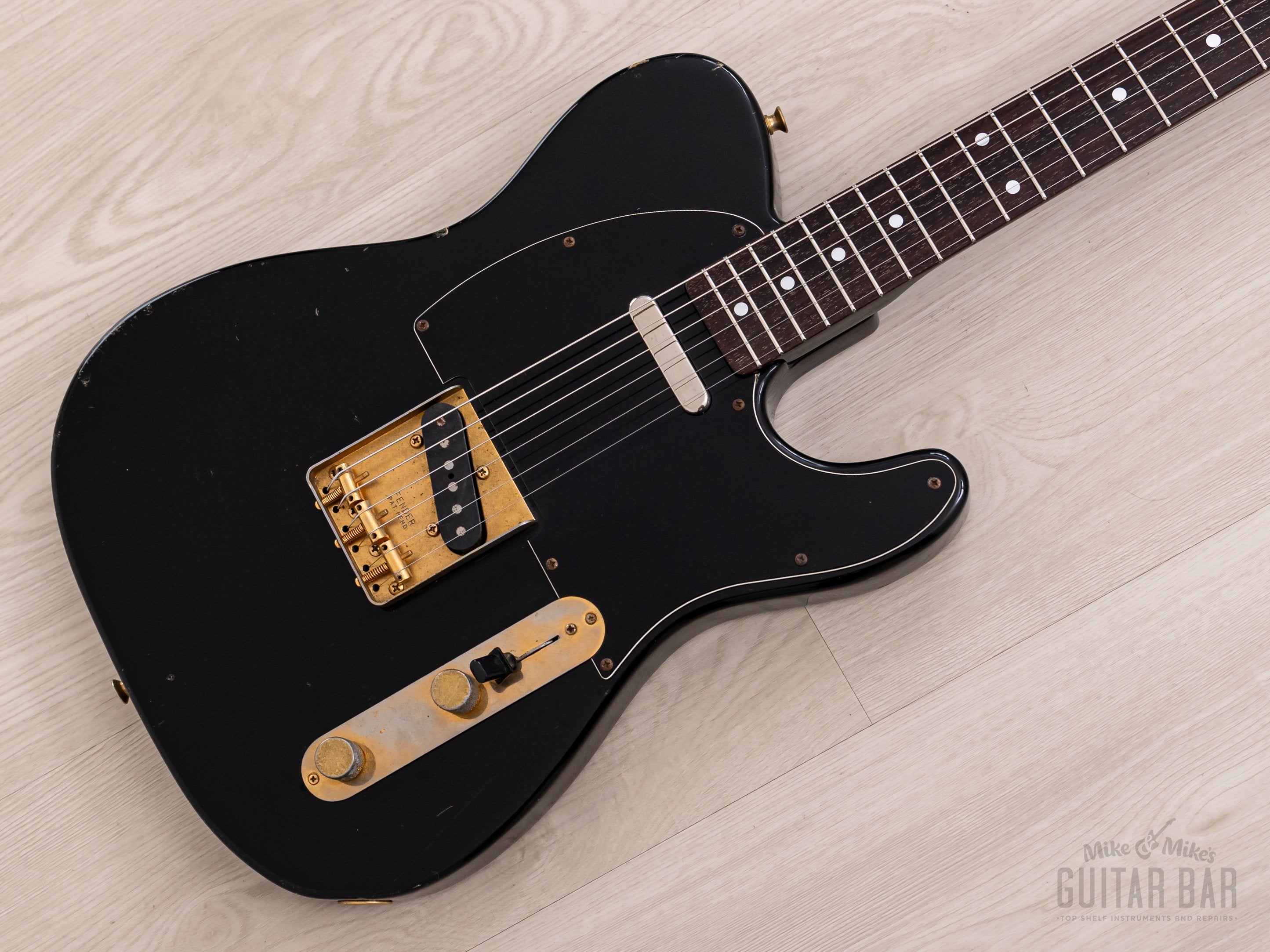 1988 Fender Telecaster TLG60-80 Vintage Guitar Black w/ Gold Hardware & Case, Japan MIJ Fujigen