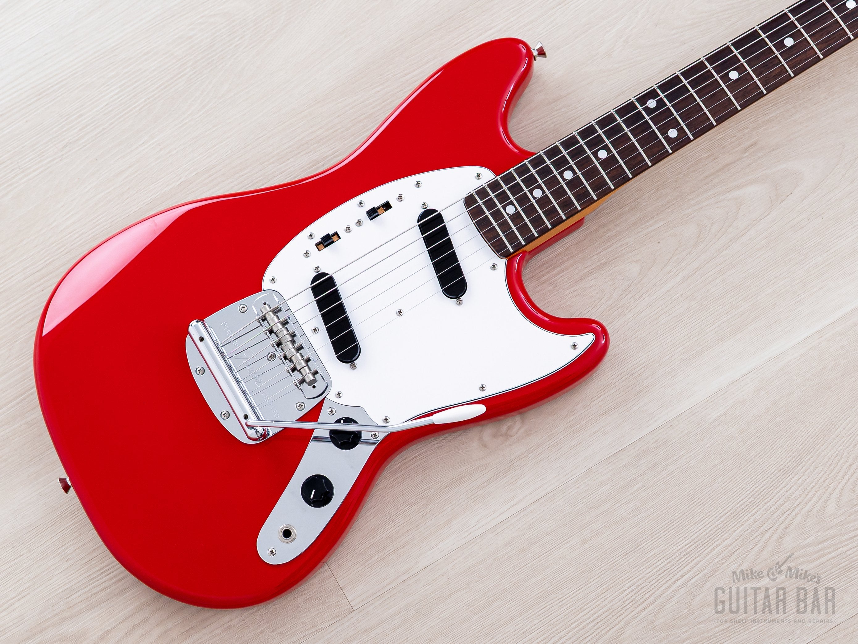 2011 Fender Mustang '69 Vintage Reissue MG69/MH Dakota Red + Headstock