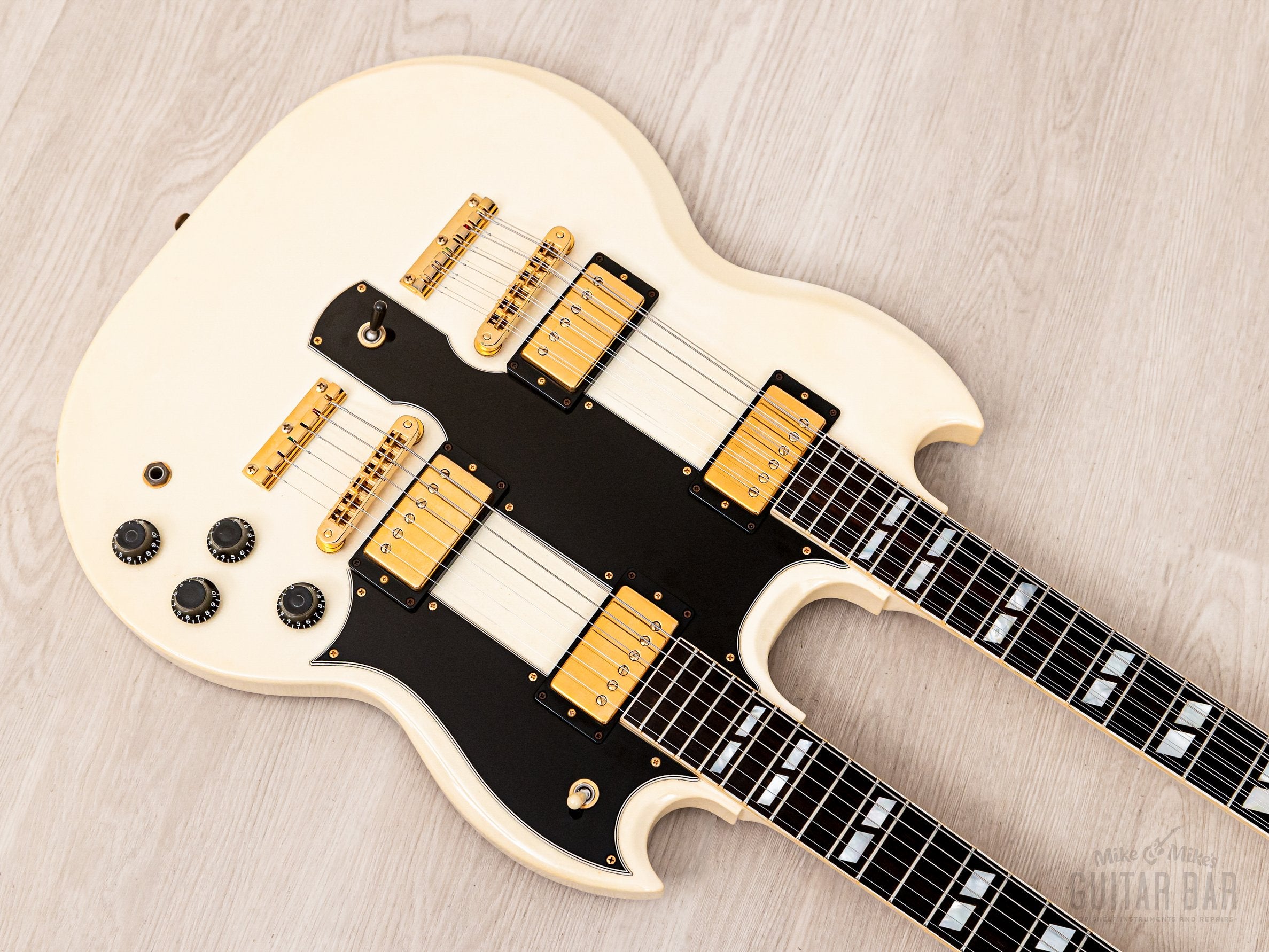 1997 Gibson EDS-1275 Double Neck SG Alpine White, 100% Original w/ Tags & Case, Yamano
