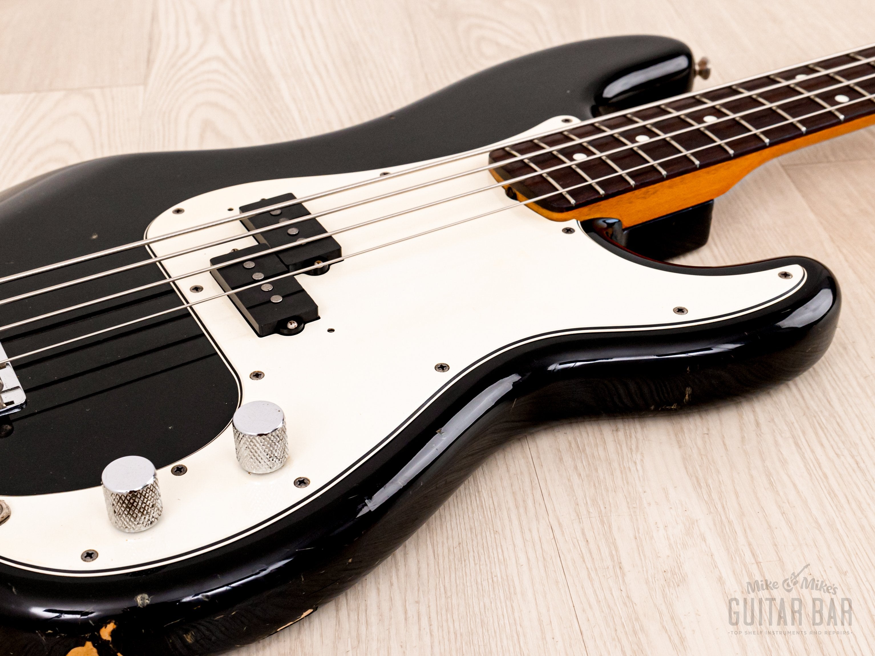 1984 Fender JV Precision Bass ‘62 Vintage Reissue PB62-80 Black, 100% Original, Japan MIJ Fujigen