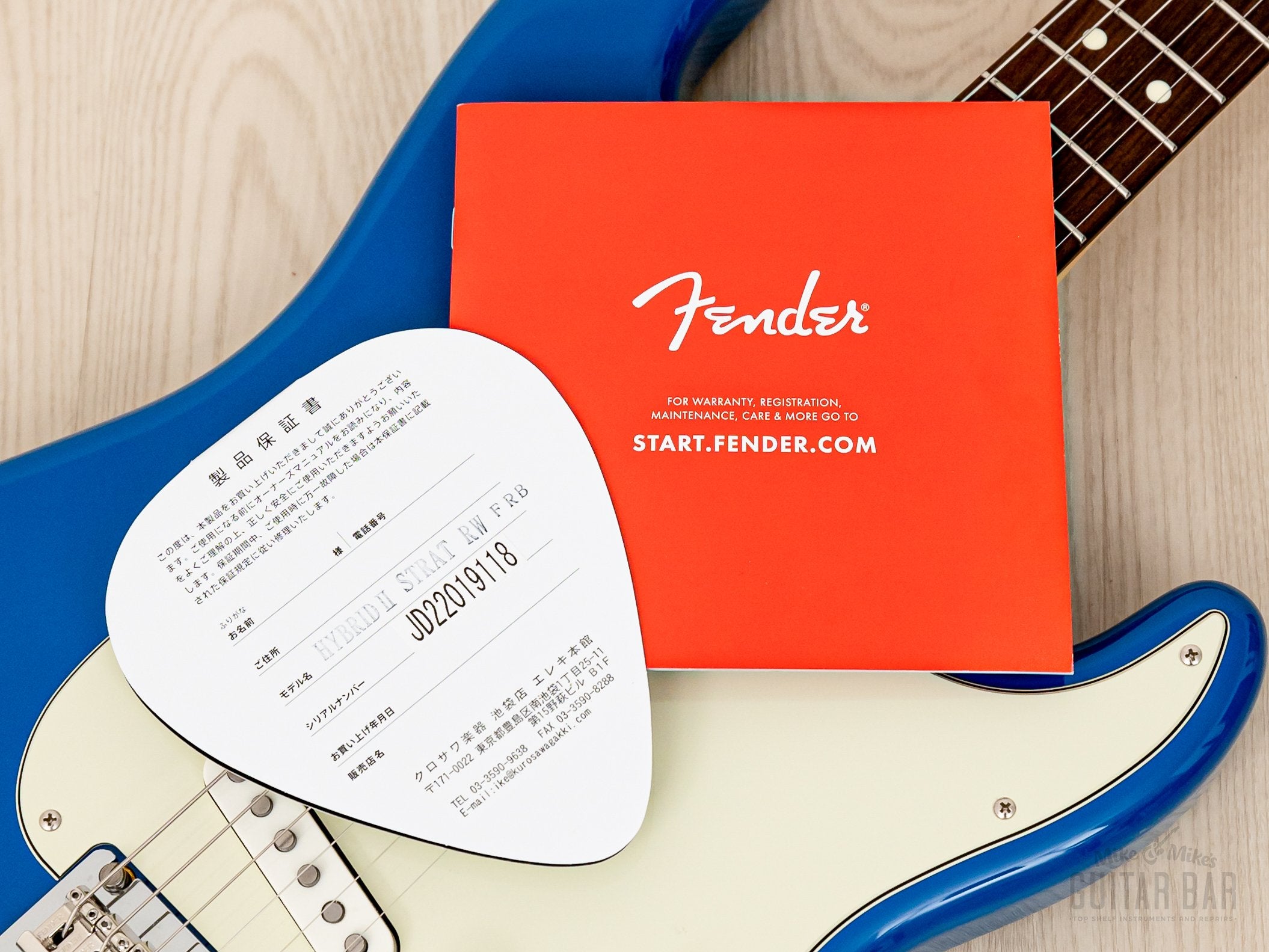 2022 Fender Hybrid II Stratocaster Forest Blue w/ Hangtags, Japan MIJ