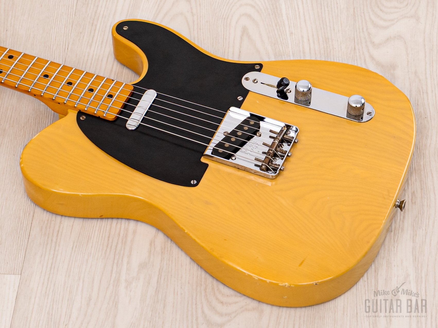 1987 Fender Telecaster '52 Vintage Reissue TL52-95 Butterscotch Lacquer w/ USA Pickups & Tweed Case, Japan MIJ Fujigen