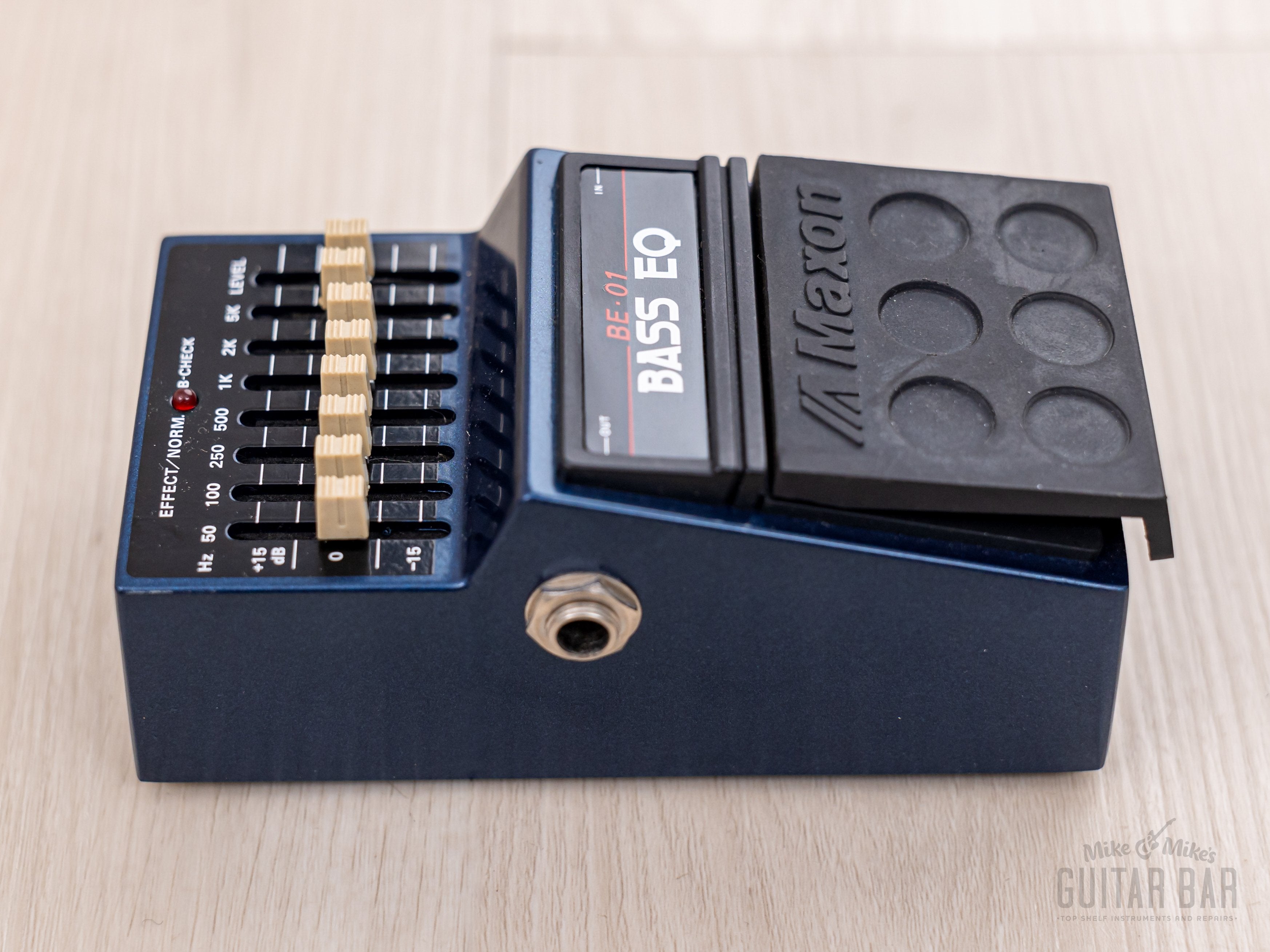 1980s Maxon BE-01 Bass EQ Vintage Effects Pedal, Mint w/ Box, Paperwork