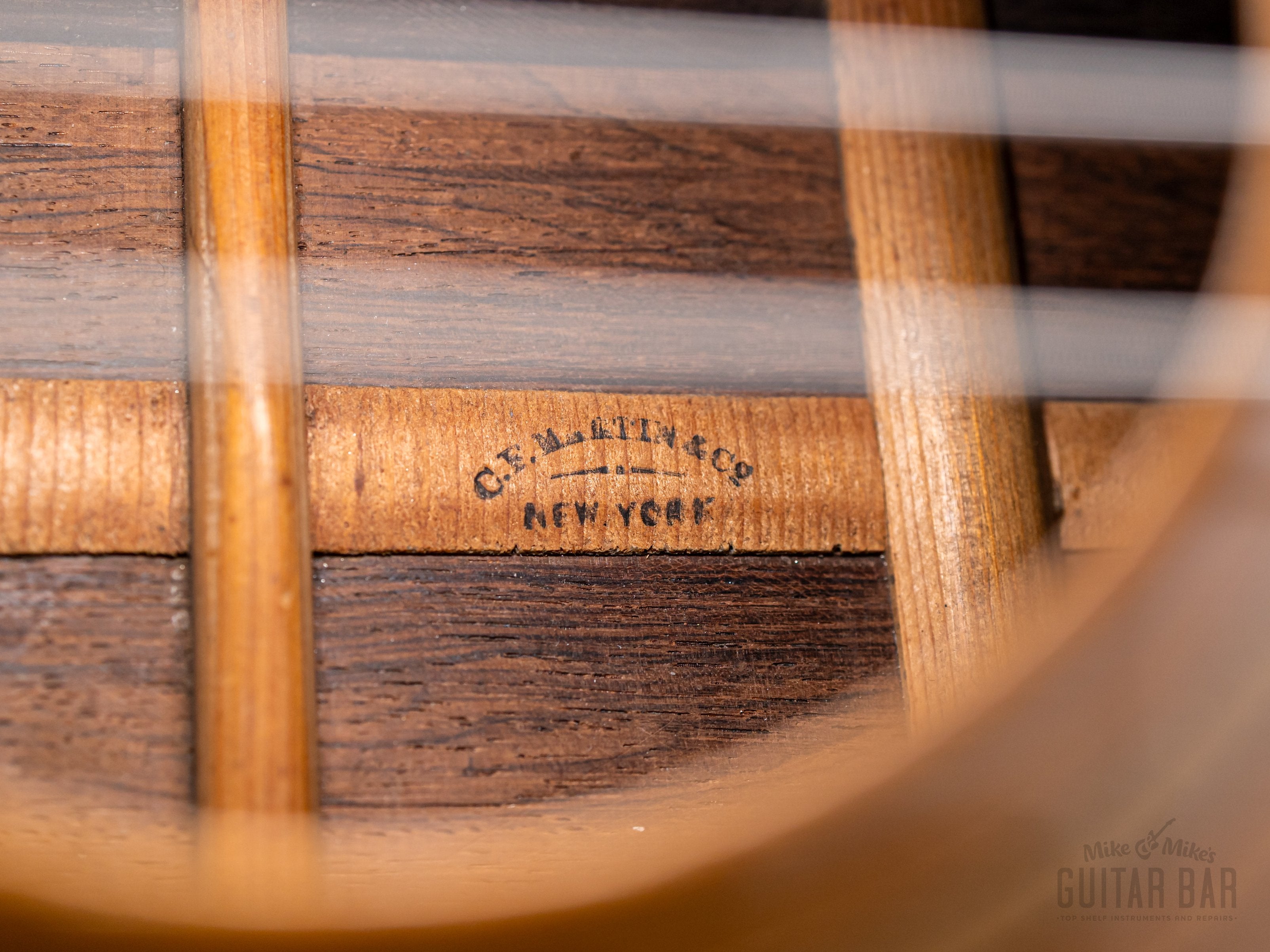 1870s Martin 2-20 Vintage Fan-Braced Acoustic Guitar, Adirondack Spruce & Brazilian Rosewood w/ Case