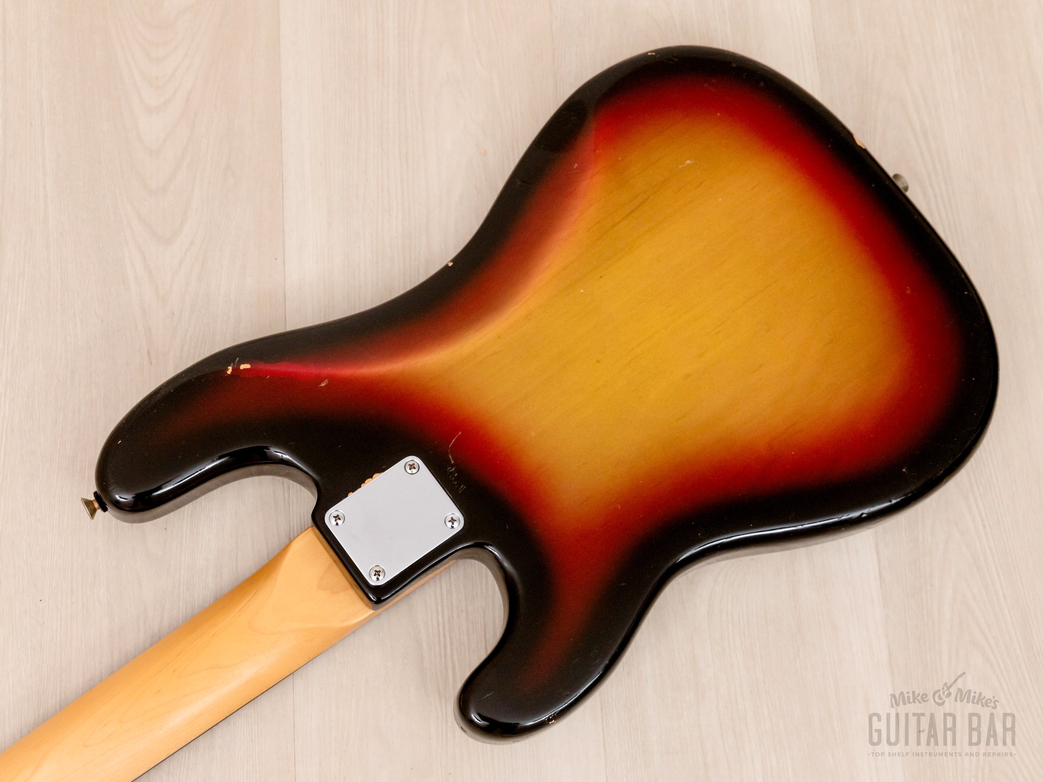 1970s Fender Precision Bass Body w/ USA Custom Neck & Lindy Fralin Pickups, Sunburst w/ Case