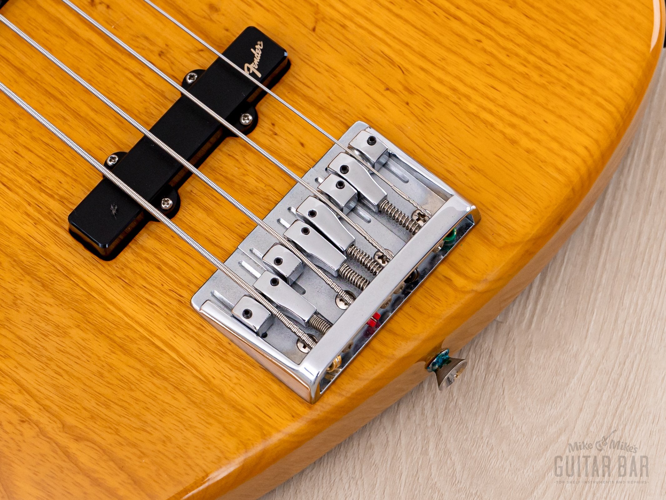 1989 Fender Jazz Bass JBR-800 w/ Active Preamp, Natural Ash