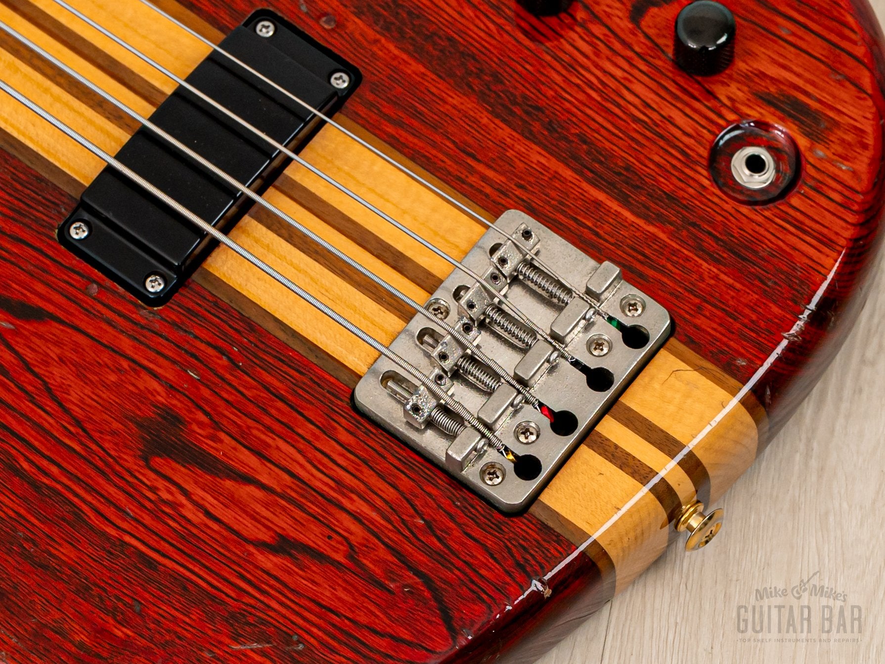 1980 Aria Pro II SB-R60 PR Vintage Neck Through Bass Padauk Red, Japan  Matsumoku