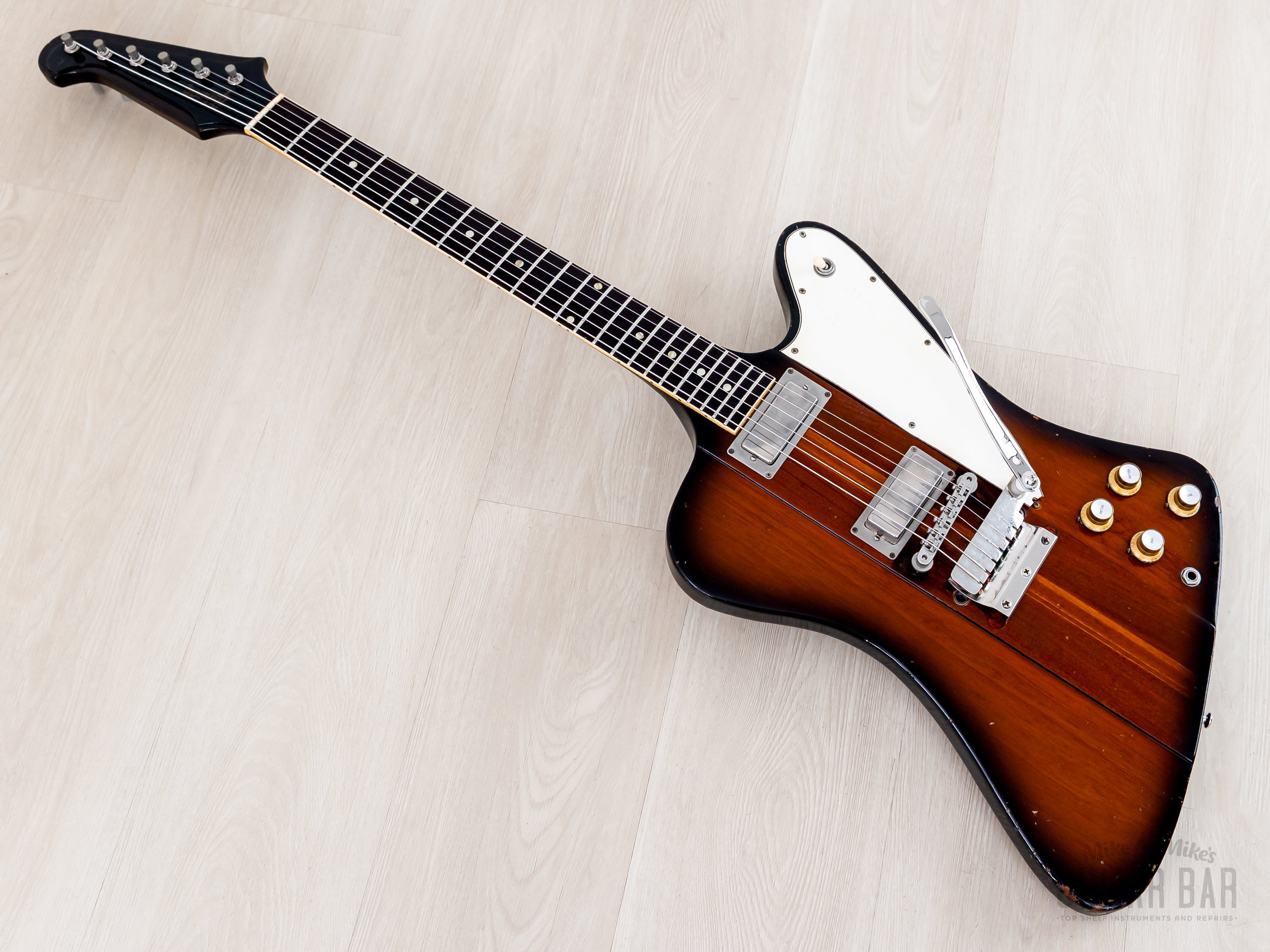 1964 Gibson Firebird III Vintage Neck Through Guitar Sunburst w/ Case