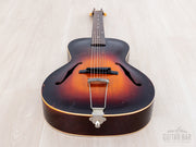 1937 Gibson L-37 tail end with trapeze tailpiece