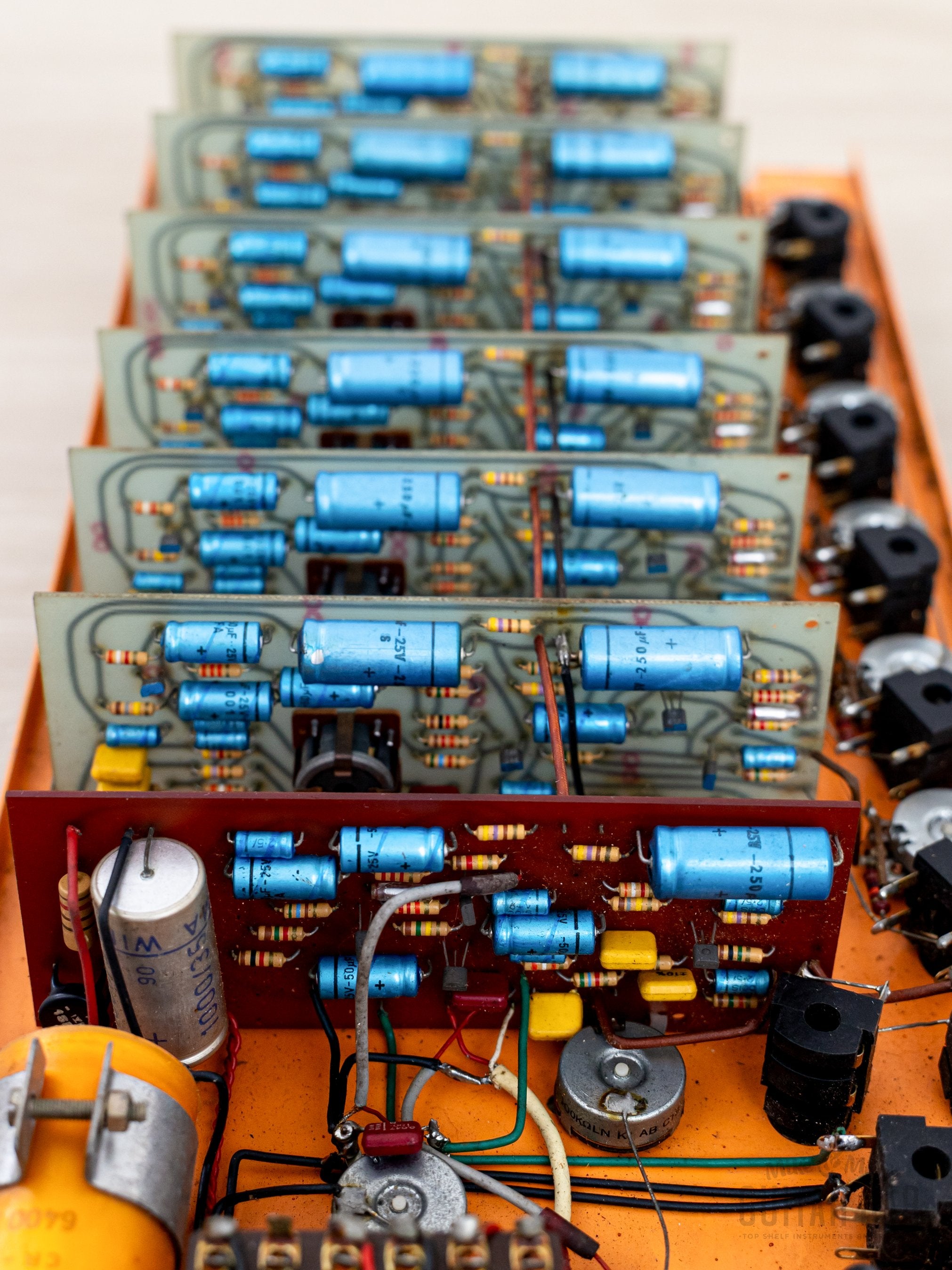 1970s Orange Voice of the World Vintage 6-channel PA Mixer Preamp Head