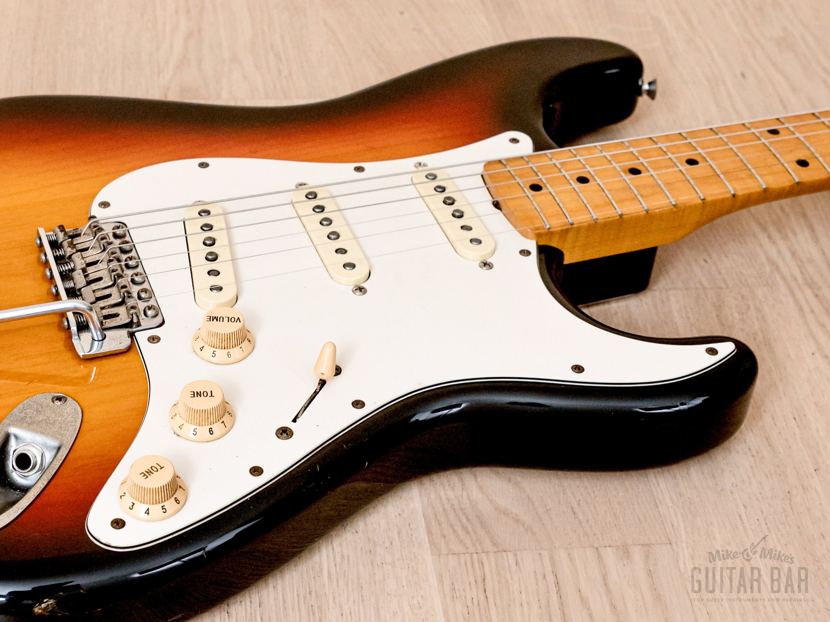 1980s Fender Stratocaster Partscaster ST57 & ST62 Sunburst w/ USA Pickups, Japan MIJ Fujigen