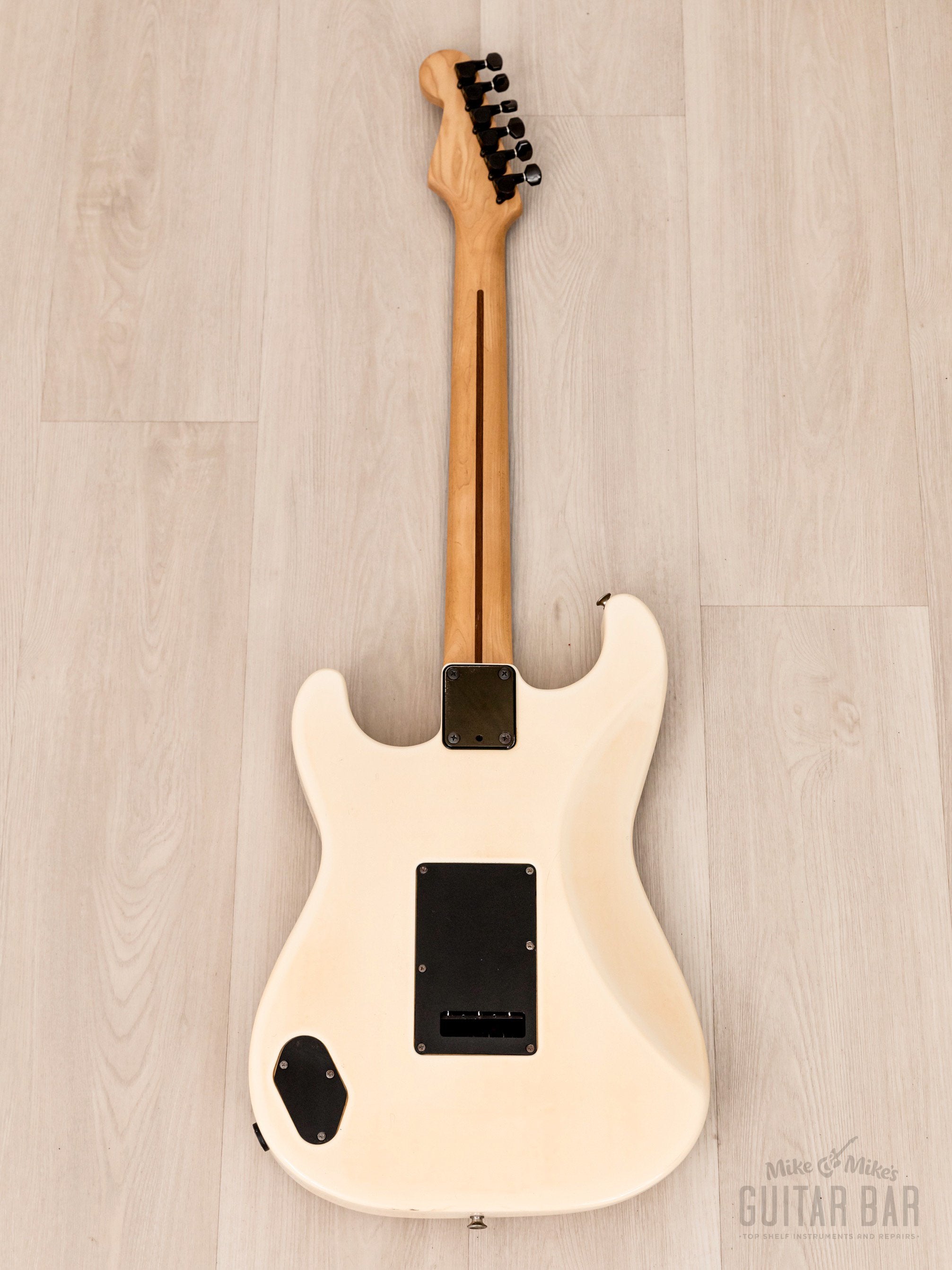 1986 Fender Boxer Series Stratocaster SF-451 SSH Snow White w/ Kahler, Japan MIJ Fujigen