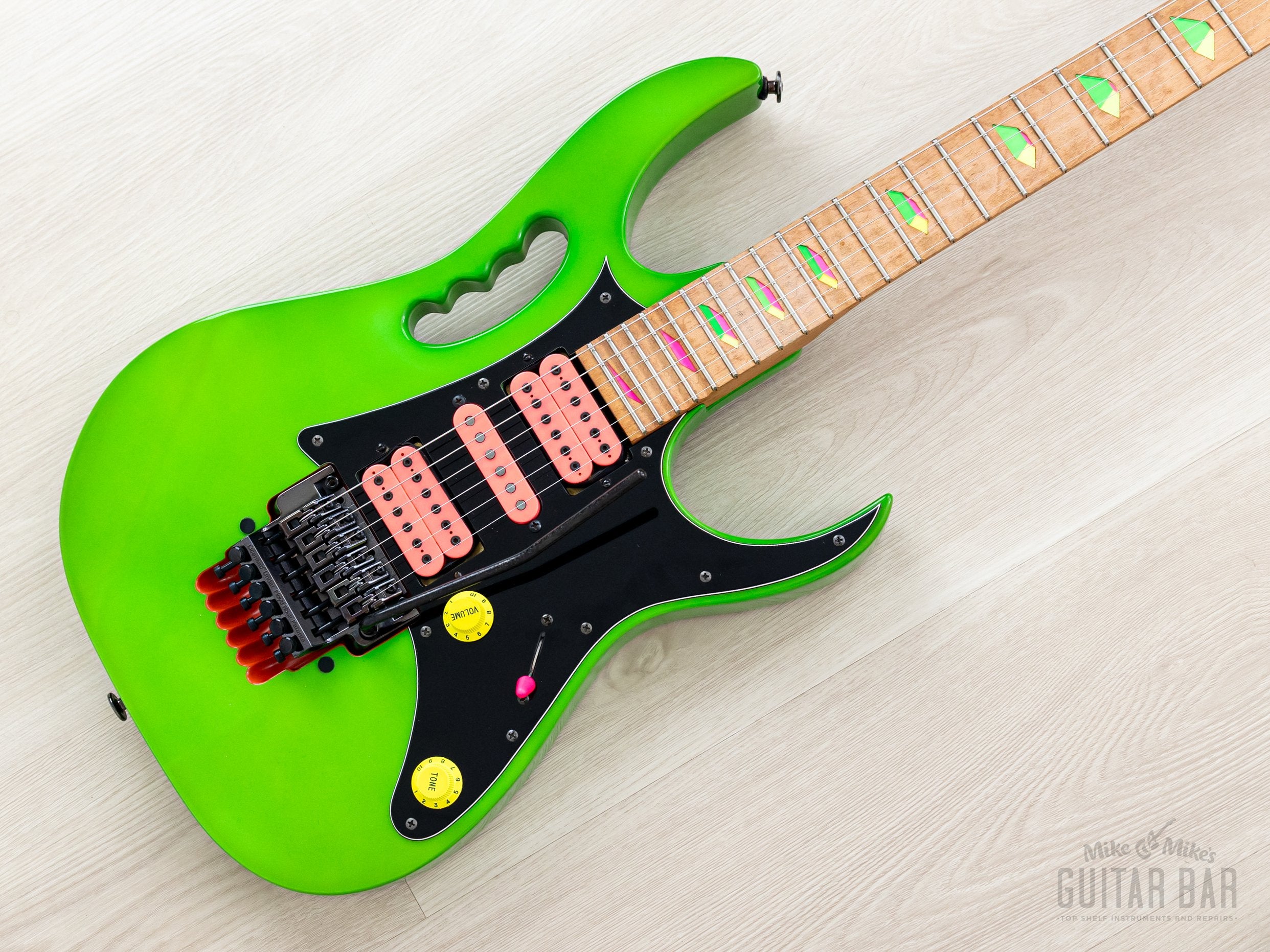 1987 Ibanez JEM777-LNG Steve Vai Signature Vintage Guitar Loch Ness Gr