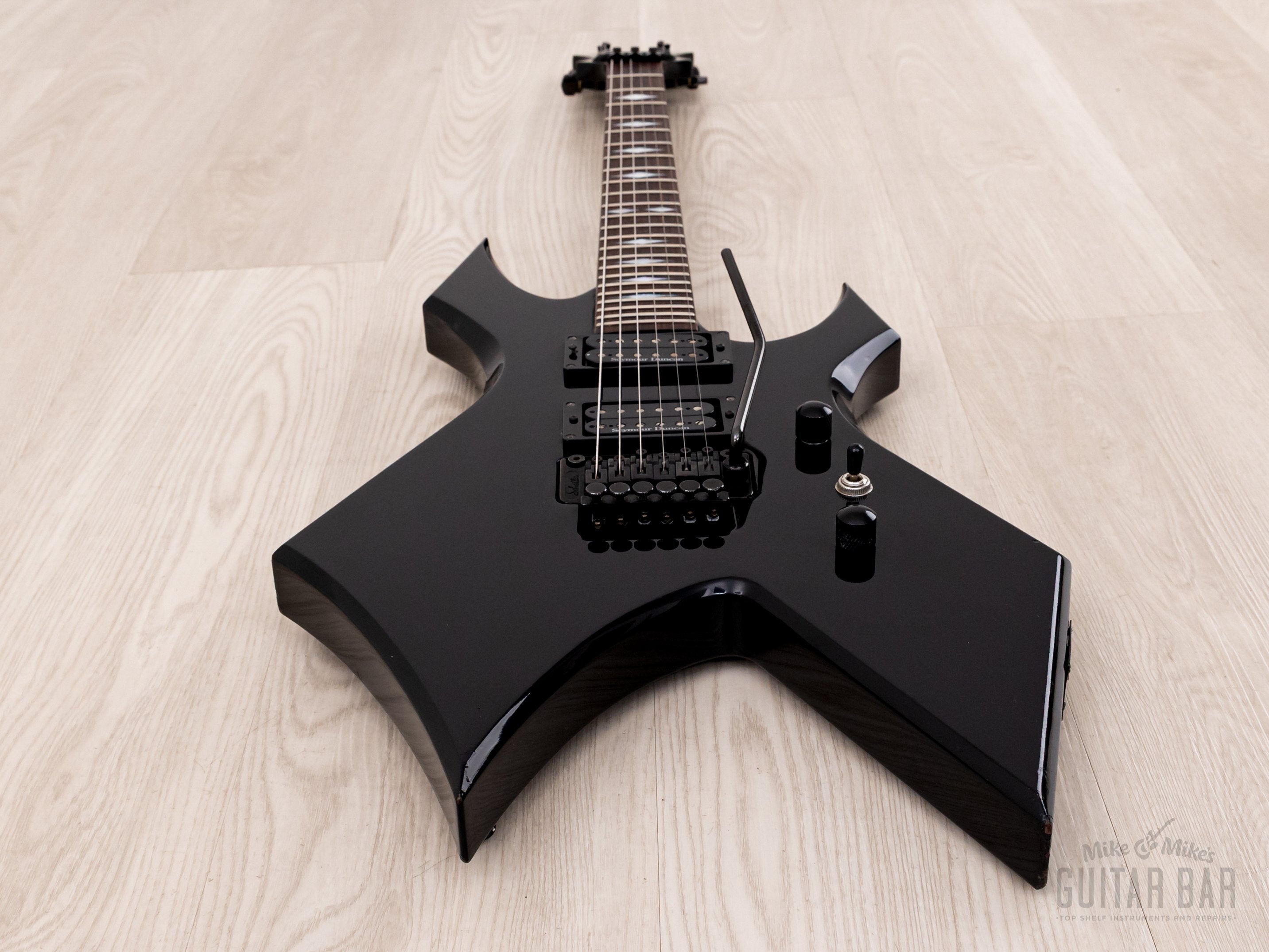 2008 BC Rich Japan Monster Series Warlock JM140 Set Neck Black w/ Seymour Duncan, Floyd Rose